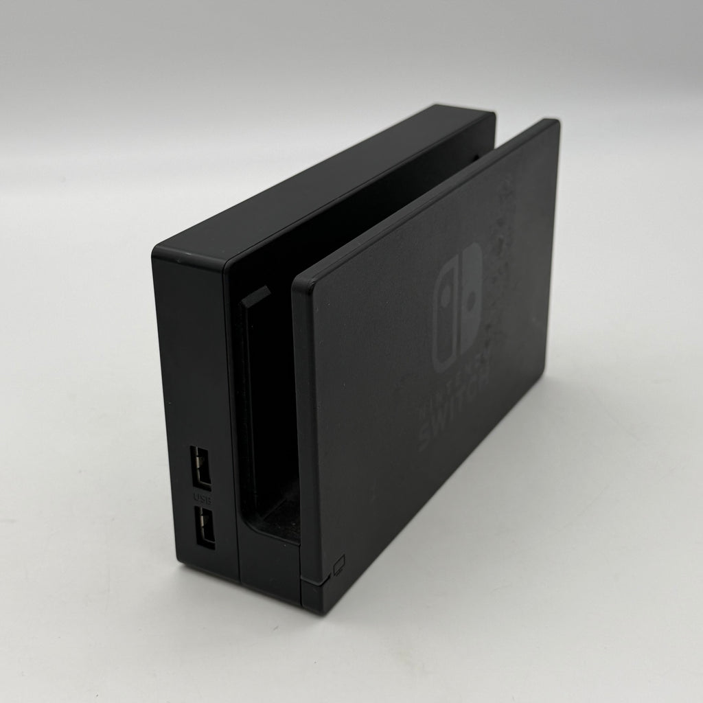 Nintendo Switch 2019 HAC-001-01 Black 64GB Console Bundled - One Joy-Con Controller, Dock, Joy Con Holder