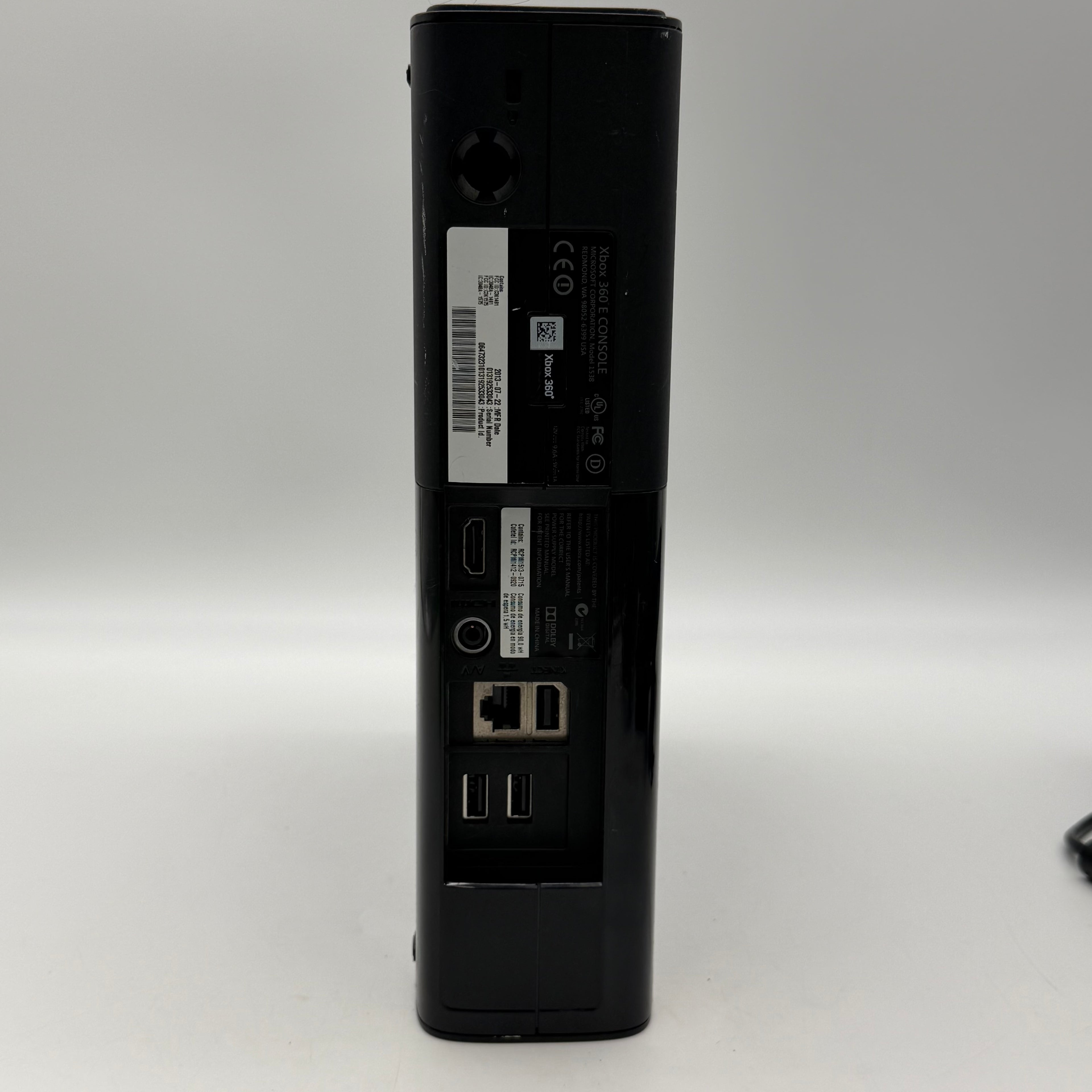Microsoft Xbox 360 E (1538) 2013 Console Bundle 120GB Black with Kinect 360 & 4 Games