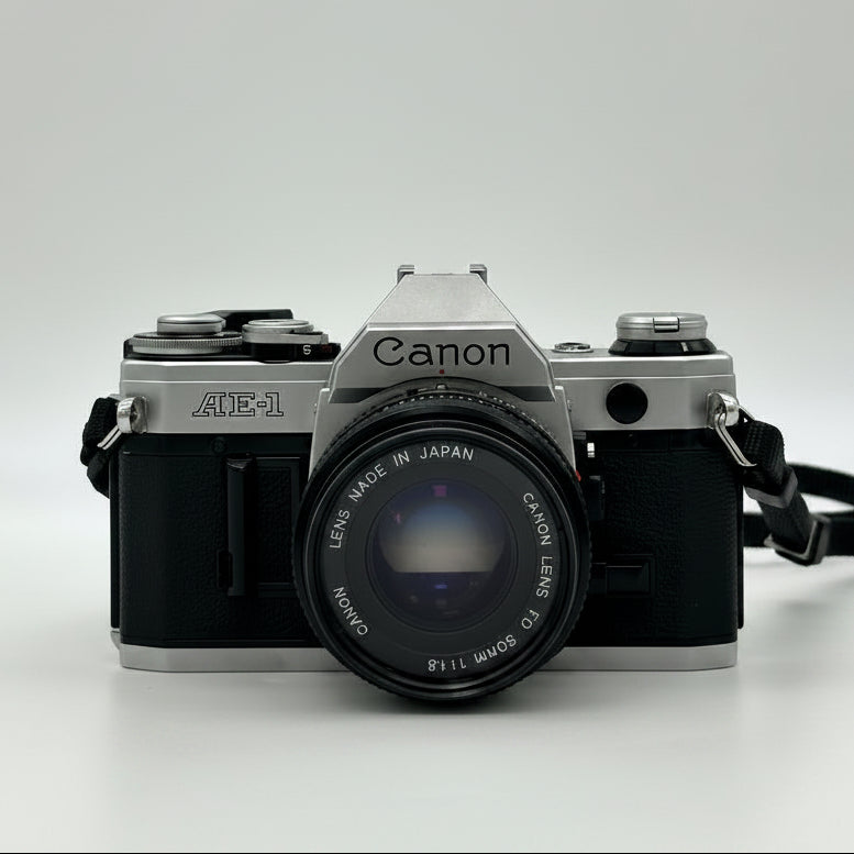 Canon AE-1 35mm SLR Film Camera with Canon 50mm f/1.8 FD Lens  - Untested Parts Only