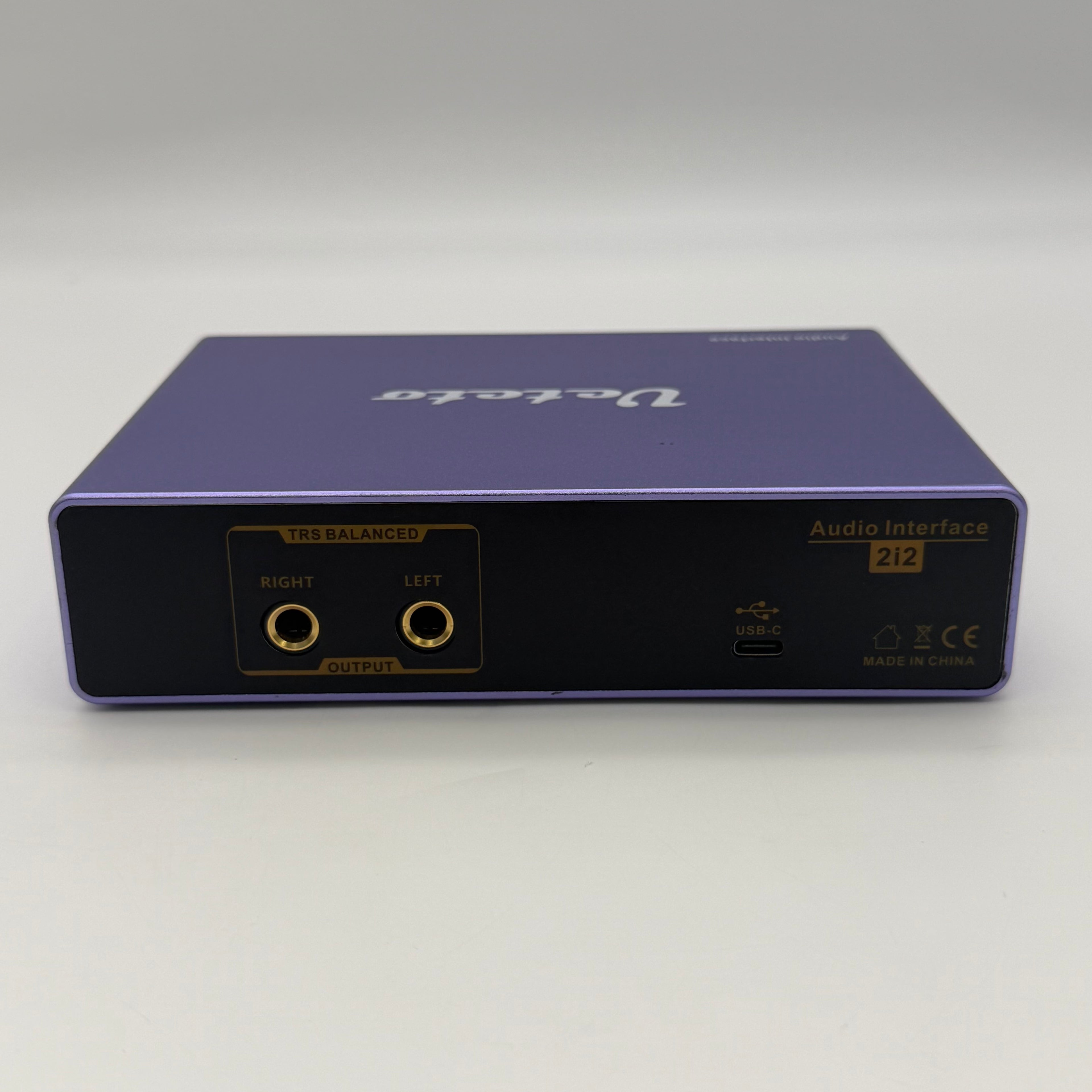 Ueteto Audio Interface 2i2 NOB For PC Mac Recording Podcasting