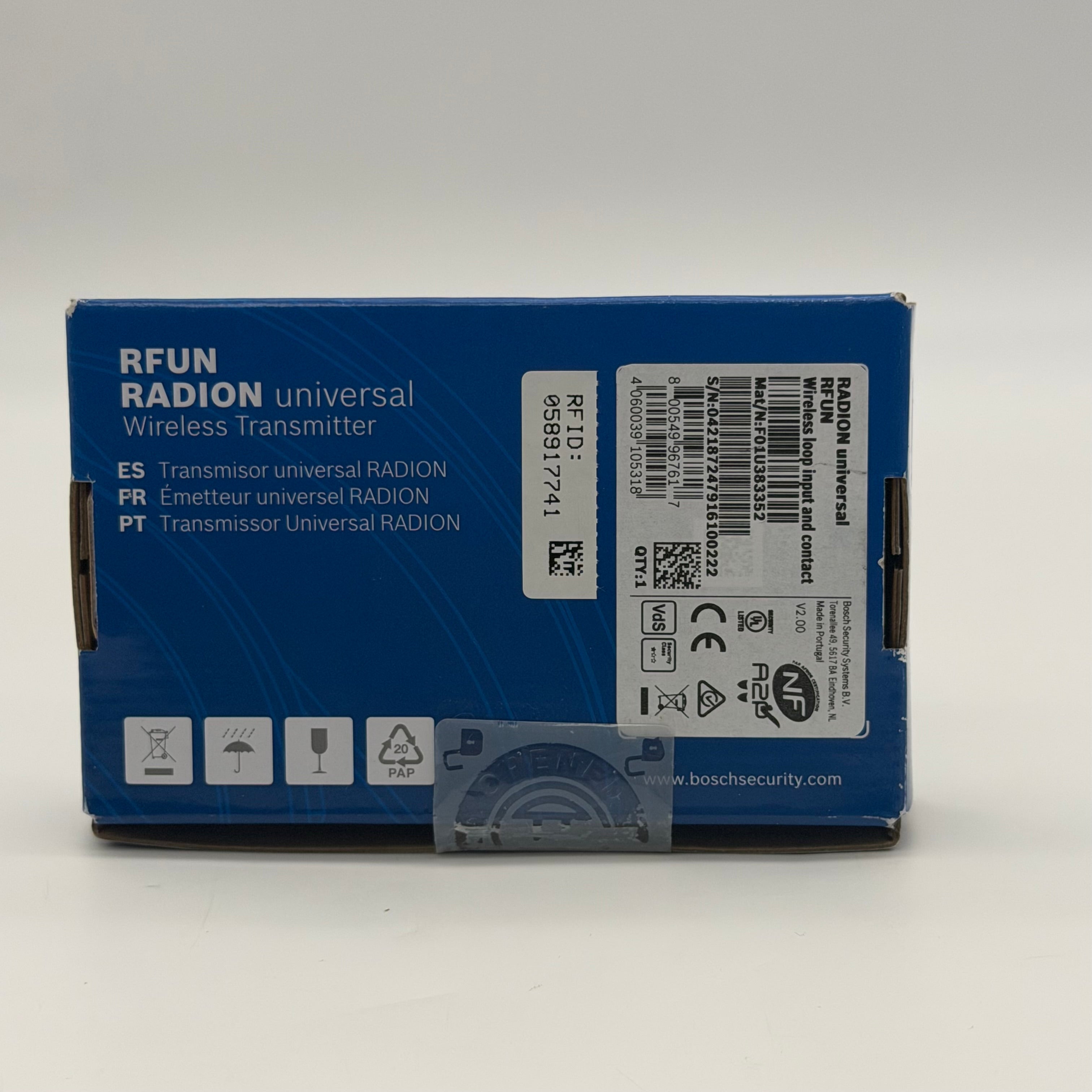BOSCH RFUN RADION UNIVERSAL WIRELESS TRANSMITTER Sealed