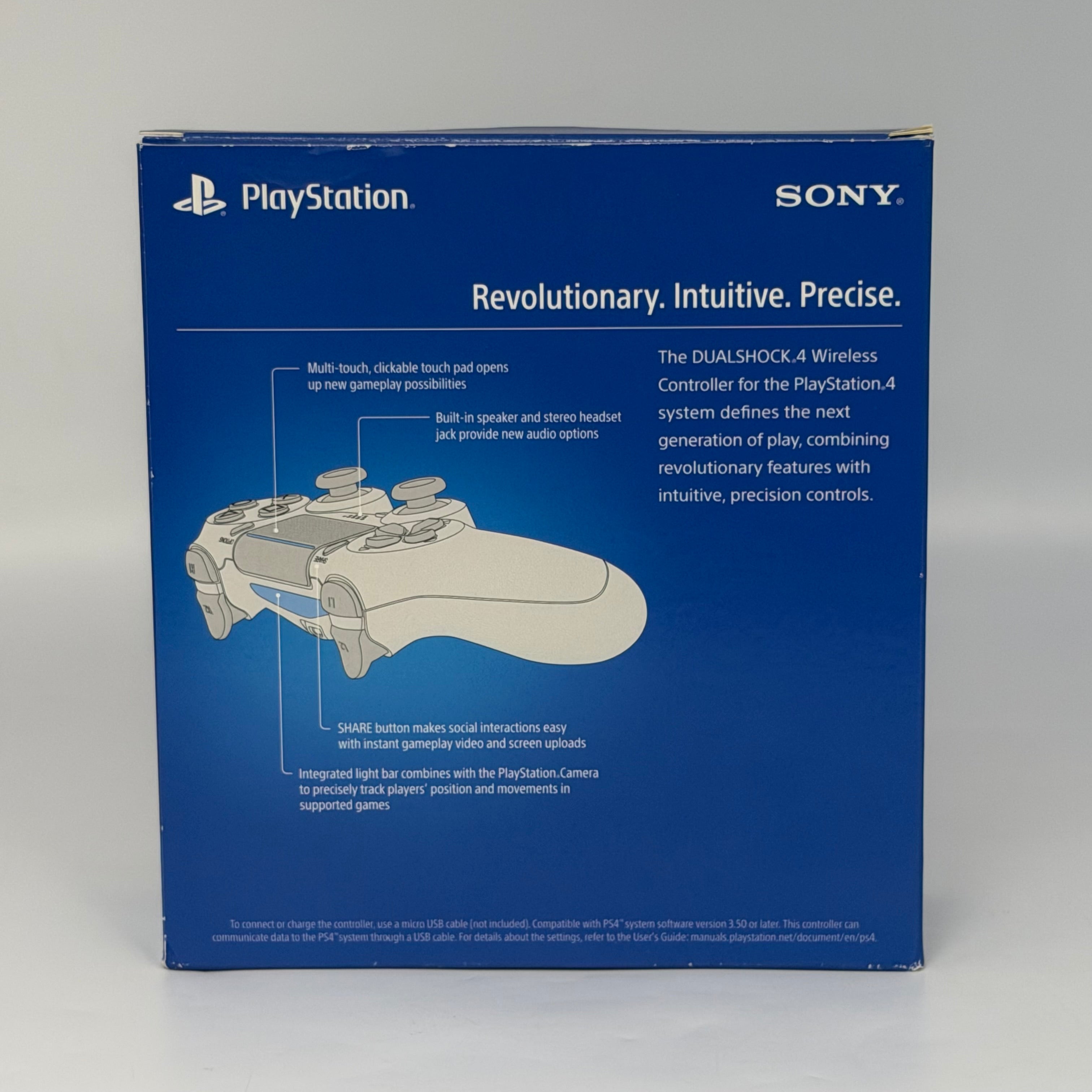 Official Sony PS4 DualShock 4 Wireless Controller Jet Black Used In Box