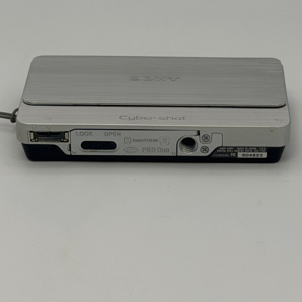 Sony DSC-T700 Cybershot 10.1MP Camera,Silver, 4x Zoom Parts (No Battery Untested)
