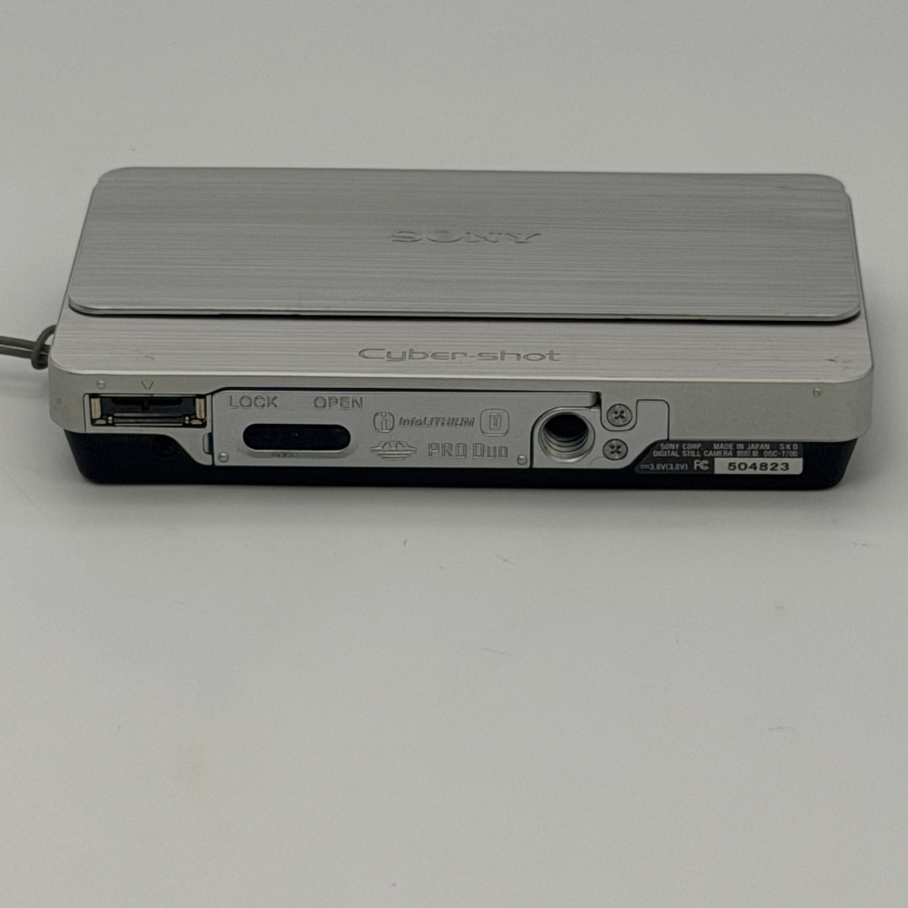 Sony DSC-T700 Cybershot 10.1MP Camera,Silver, 4x Zoom Parts (No Battery Untested)