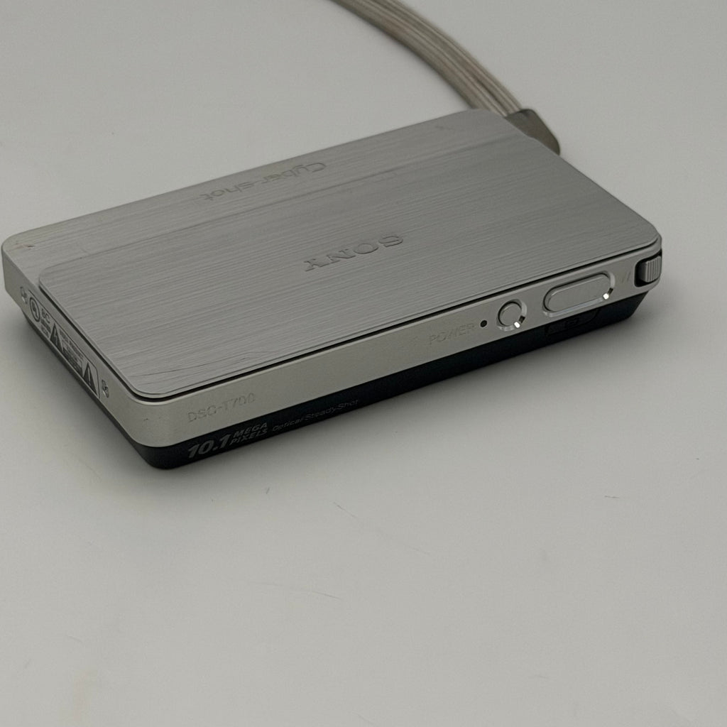Sony DSC-T700 Cybershot 10.1MP Camera,Silver, 4x Zoom Parts (No Battery Untested)