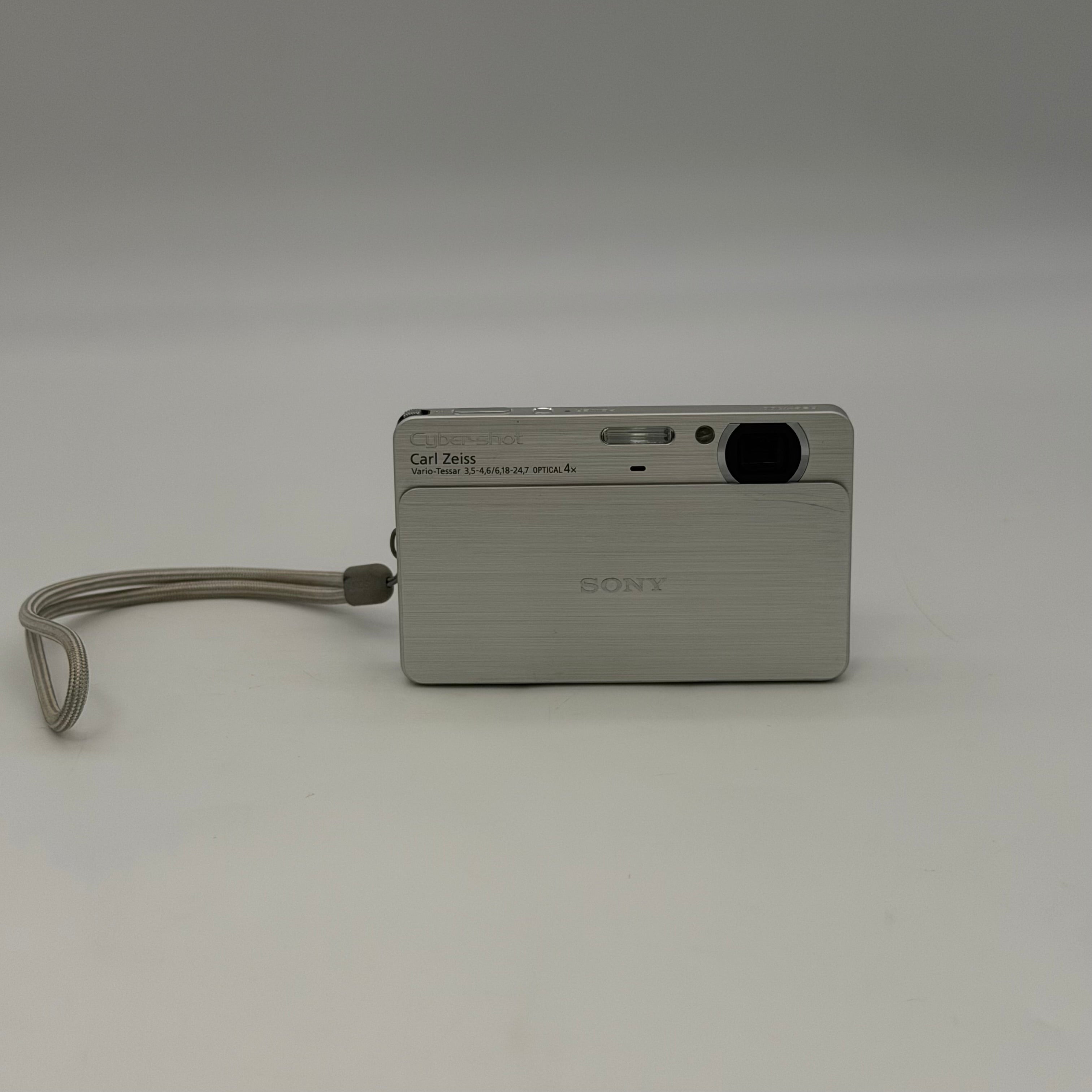 Sony DSC-T700 Cybershot 10.1MP Camera,Silver, 4x Zoom Parts (No Battery Untested)