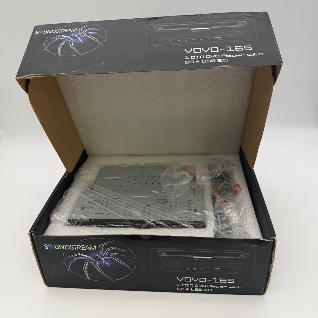 Soundstream VOVO-165 1 DIN In-Dash DVD Player USB 2.0 SD Aux MP3 DivX