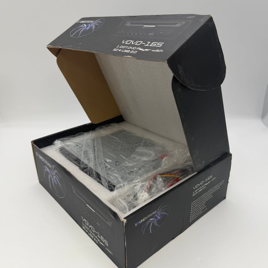 Soundstream VOVO-165 1 DIN In-Dash DVD Player USB 2.0 SD Aux MP3 DivX