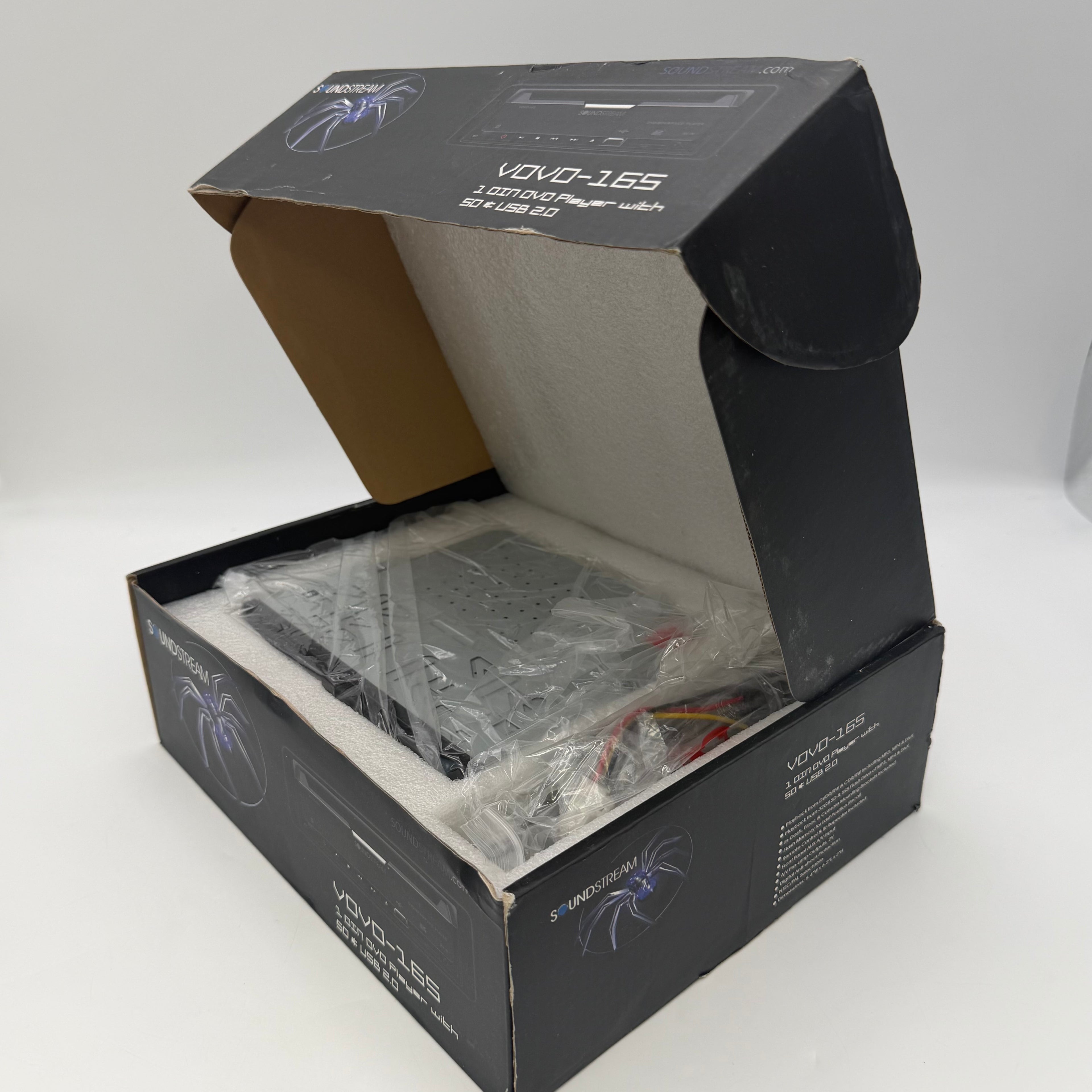 Soundstream VOVO-165 1 DIN In-Dash DVD Player USB 2.0 SD Aux MP3 DivX