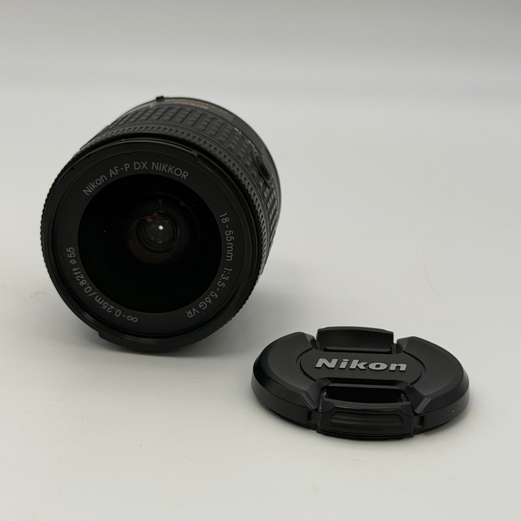 Nikon D3400 Digital SLR Camera 24.2MP + AF-P DX VR 18-55mm Lens & 2 Batteries