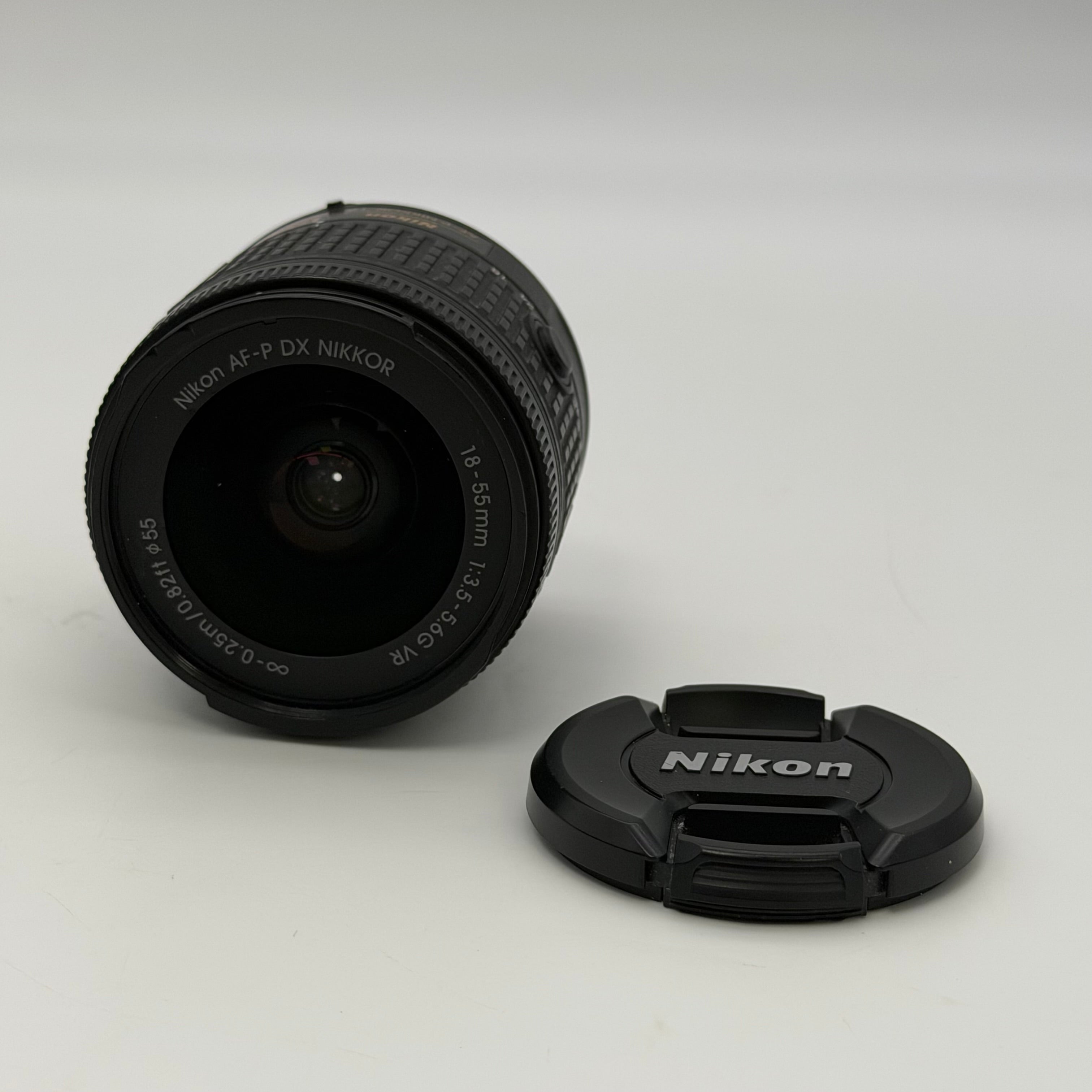 Nikon D3400 Digital SLR Camera 24.2MP + AF-P DX VR 18-55mm Lens & 2 Batteries