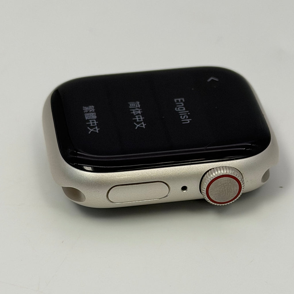 Apple Watch Series 8 41MM Starlight Aluminum A2772 GPS + Cellular Face Only