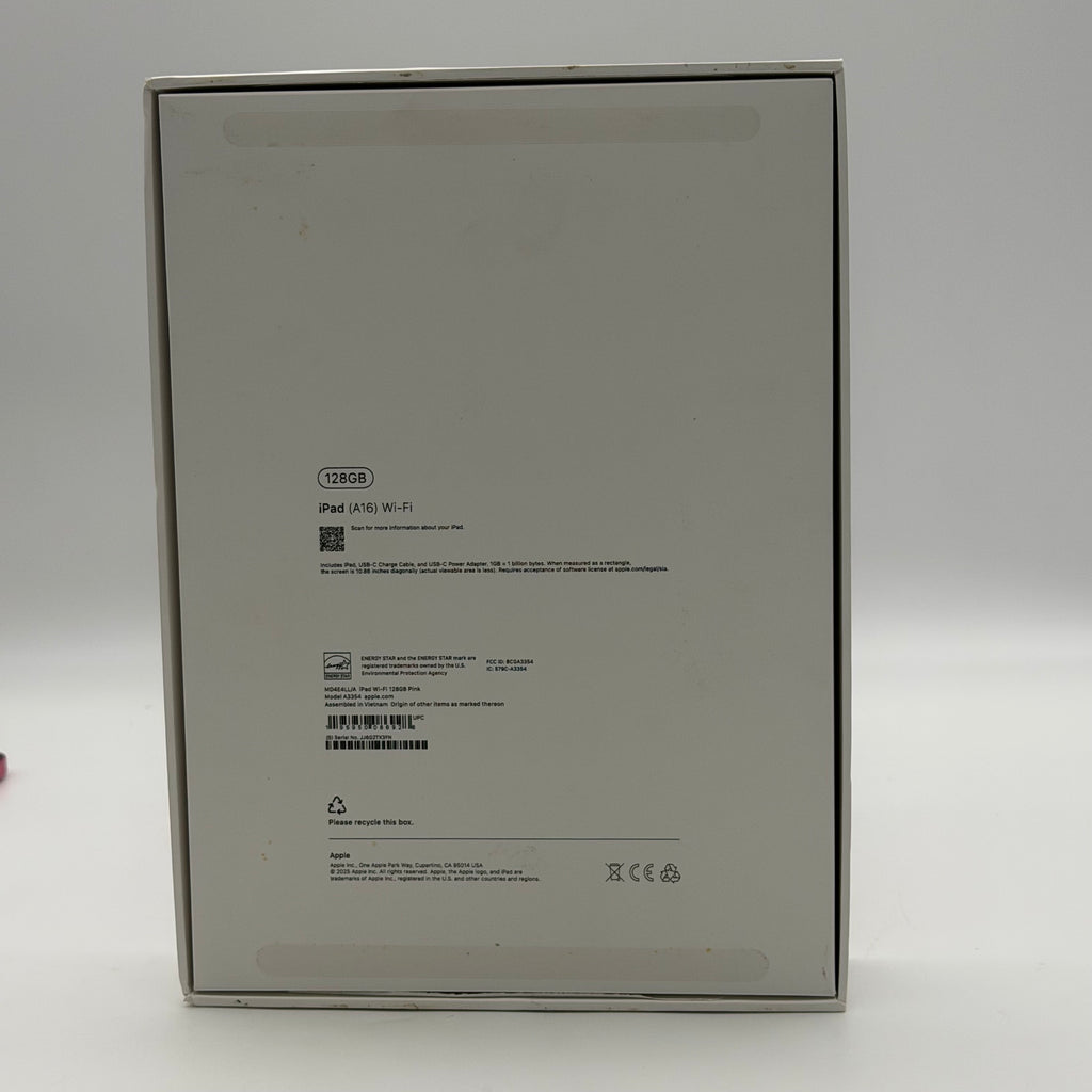 Apple iPad A16 11th Gen (A3354) 128GB Wi-Fi Only 100% Battery with Box