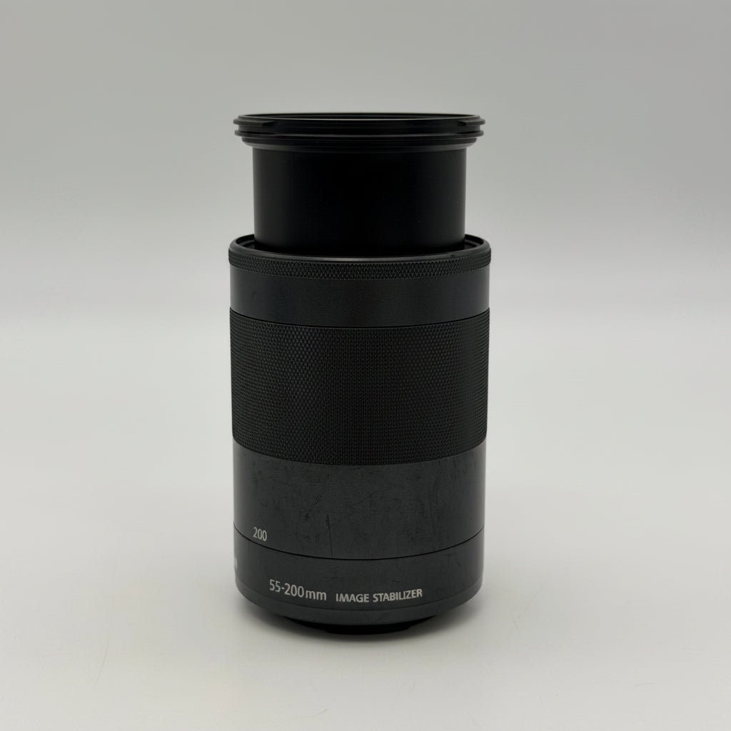 Canon EF-M 55-200mm f/4.5-6.3 IS STM Lens w/Caps
