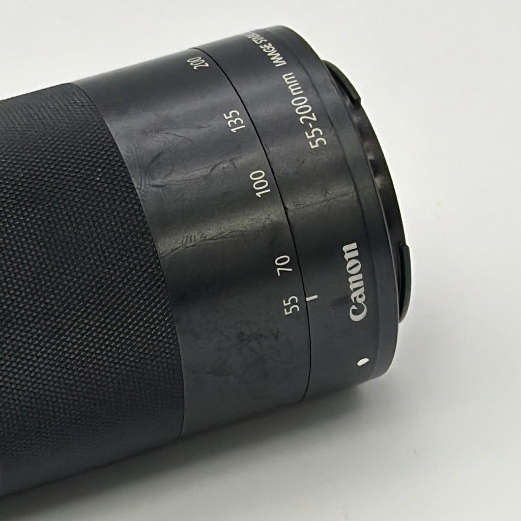 Canon EF-M 55-200mm f/4.5-6.3 IS STM Lens w/Caps