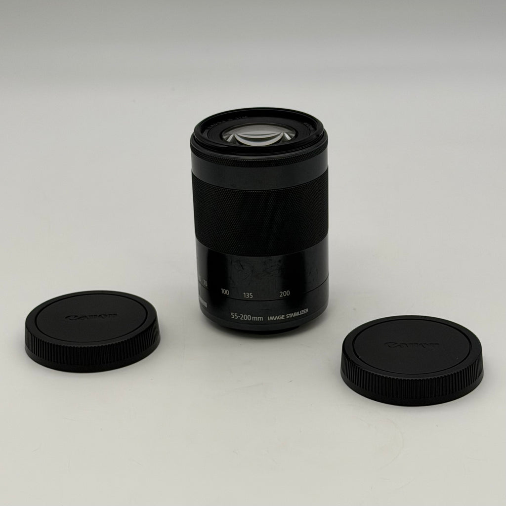 Canon EF-M 55-200mm f/4.5-6.3 IS STM Lens w/Caps