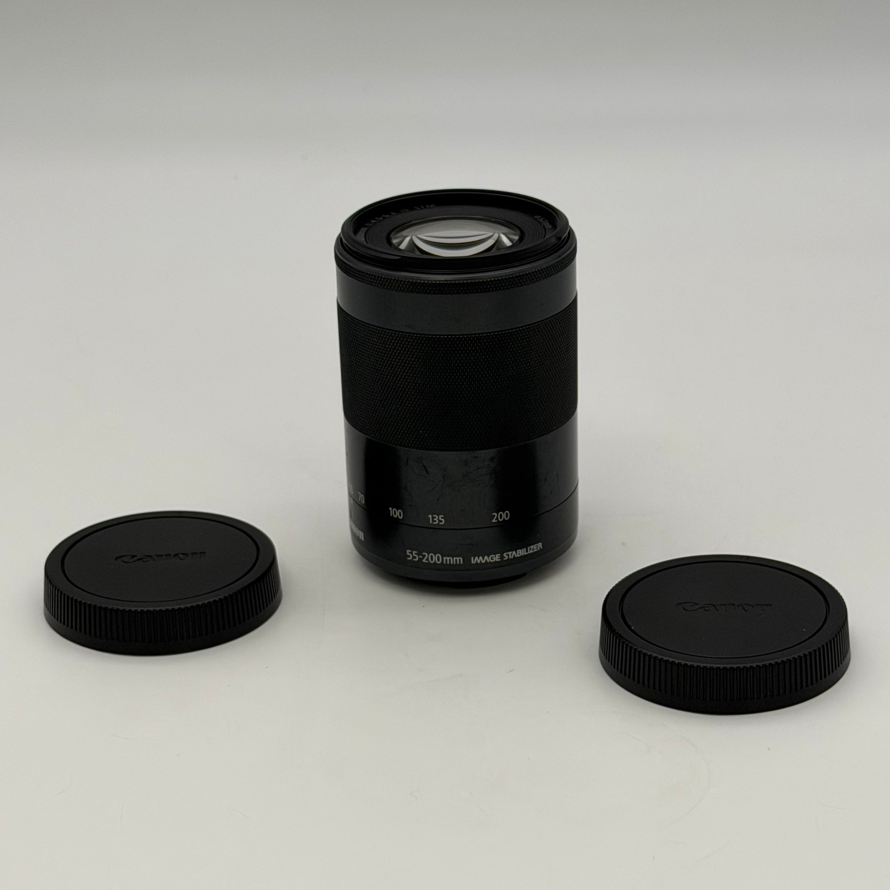 Canon EF-M 55-200mm f/4.5-6.3 IS STM Lens w/Caps
