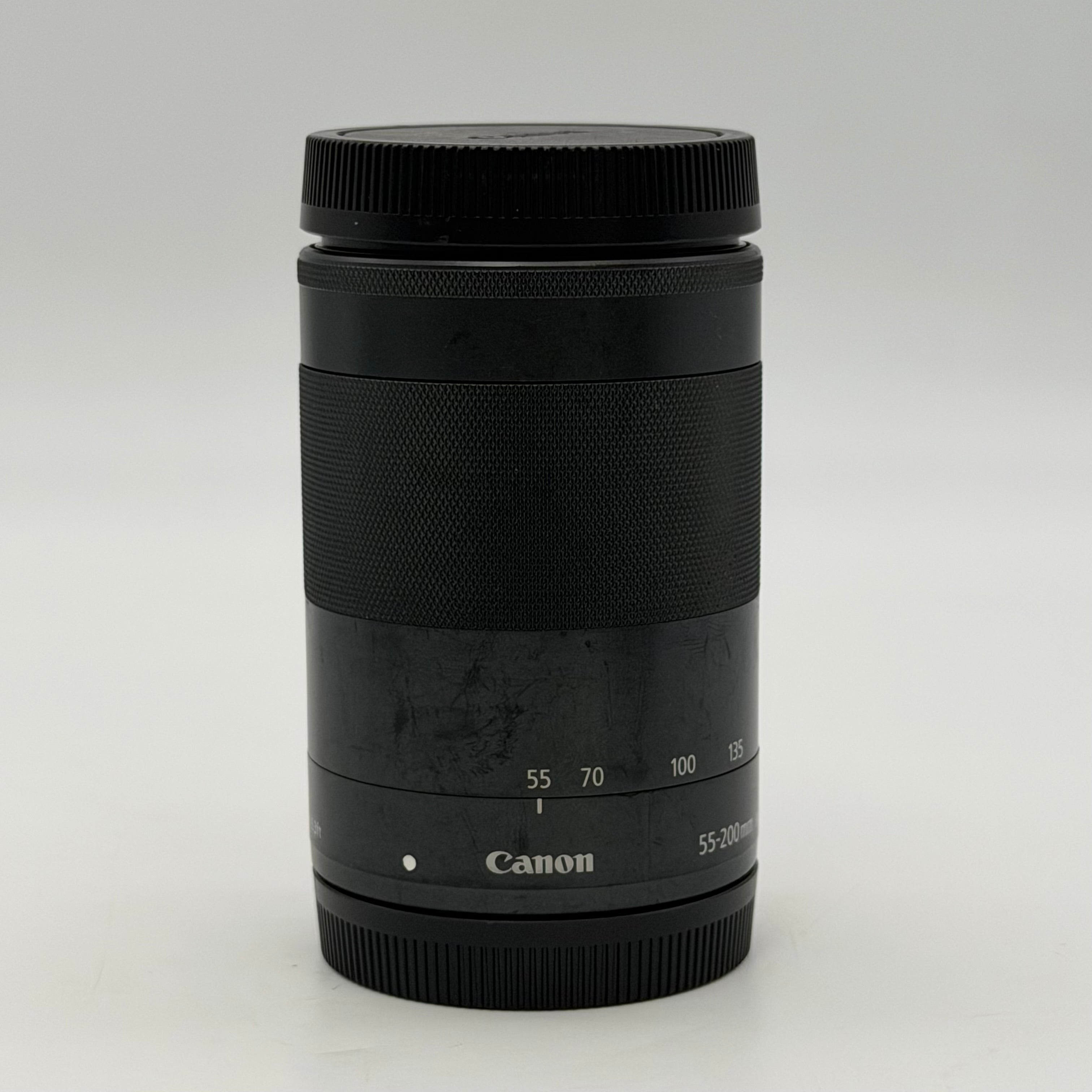 Canon EF-M 55-200mm f/4.5-6.3 IS STM Lens w/Caps