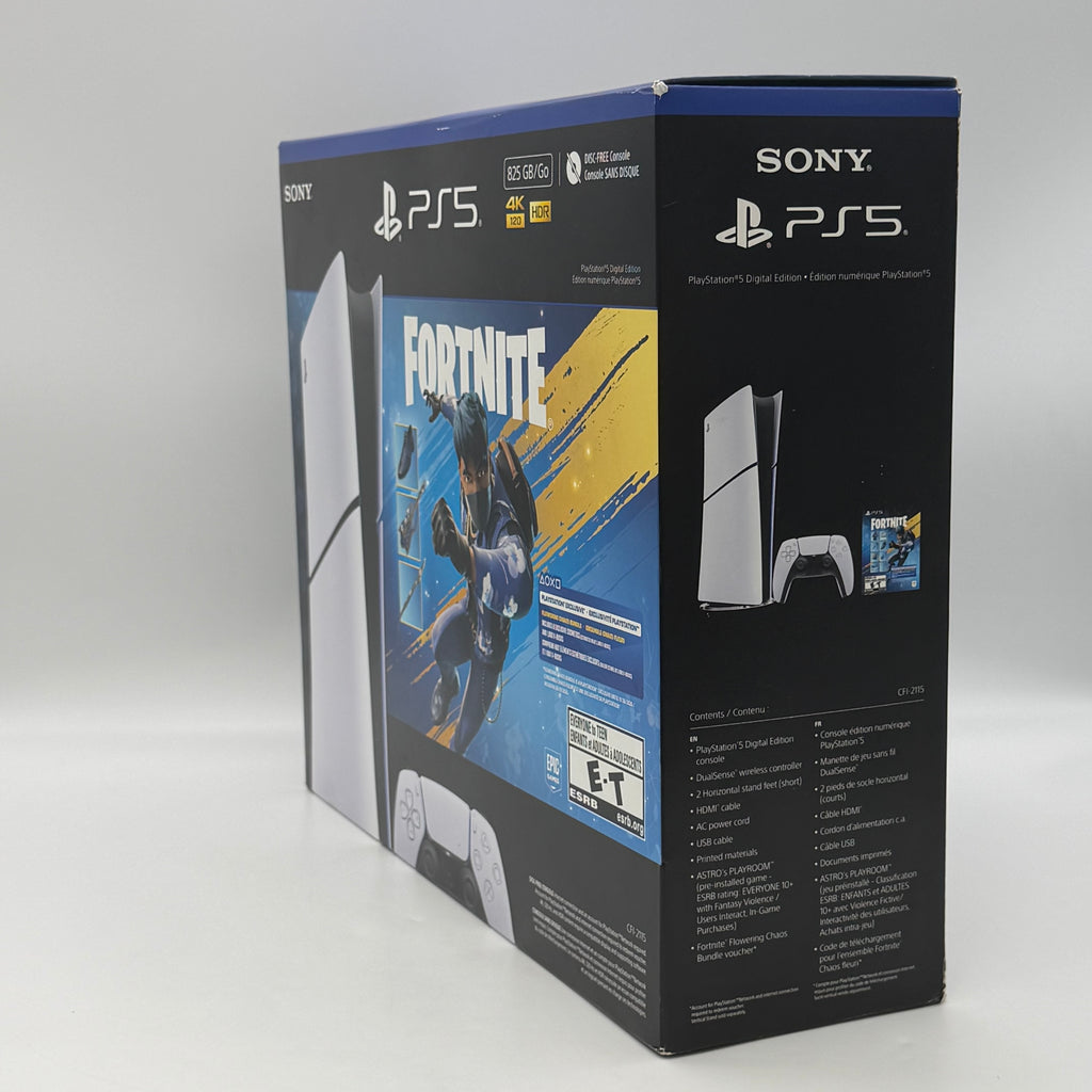 Sony PS5 Digital Edition Fortnite Bundle 825GB 4K HDR White CFI-2115