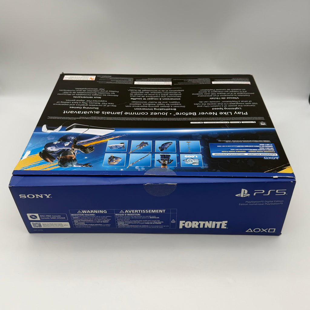 Sony PS5 Digital Edition Fortnite Bundle 825GB 4K HDR White CFI-2115