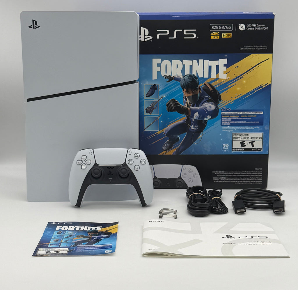 Sony PS5 Digital Edition Fortnite Bundle 825GB 4K HDR White CFI-2115