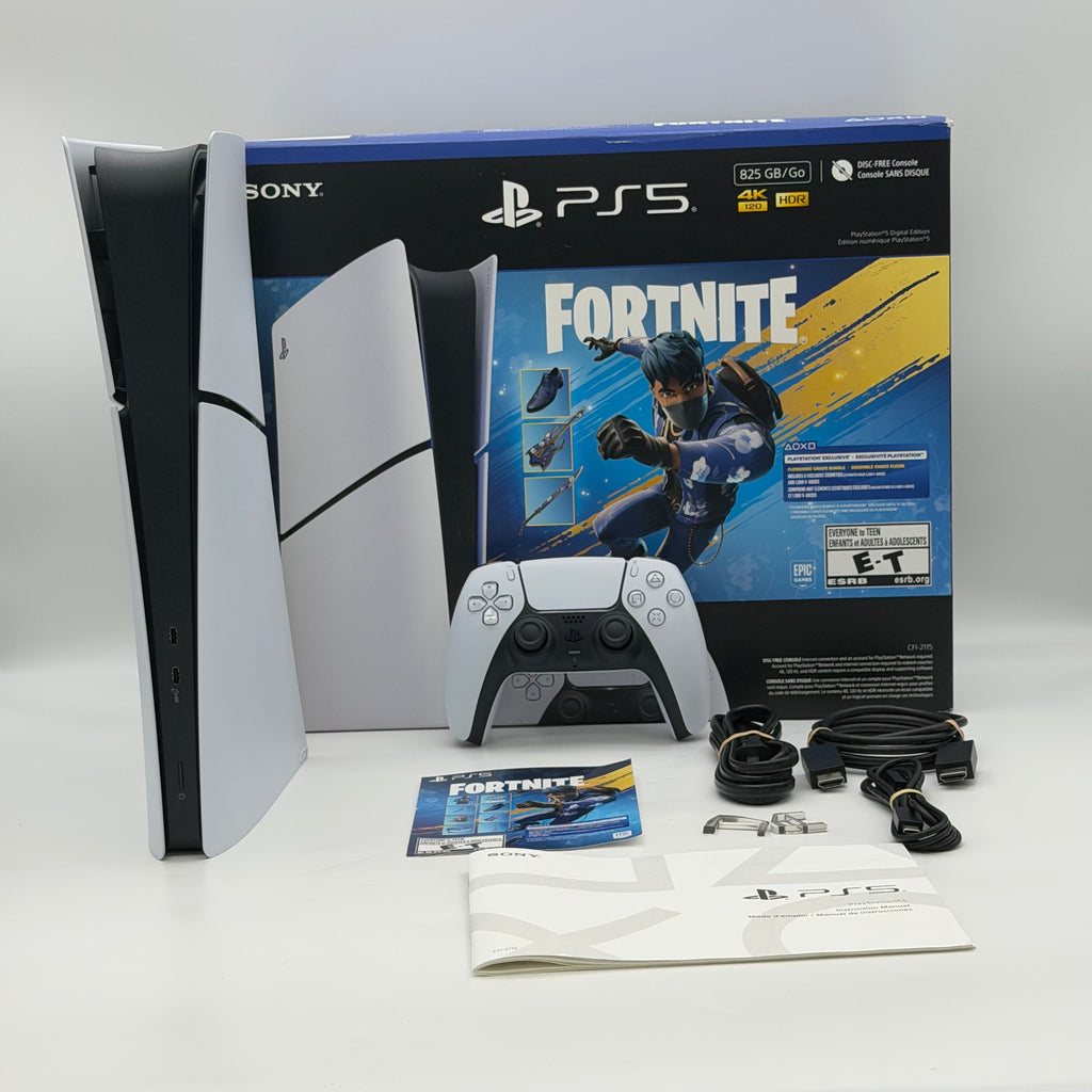 Sony PS5 Digital Edition Fortnite Bundle 825GB 4K HDR White CFI-2115