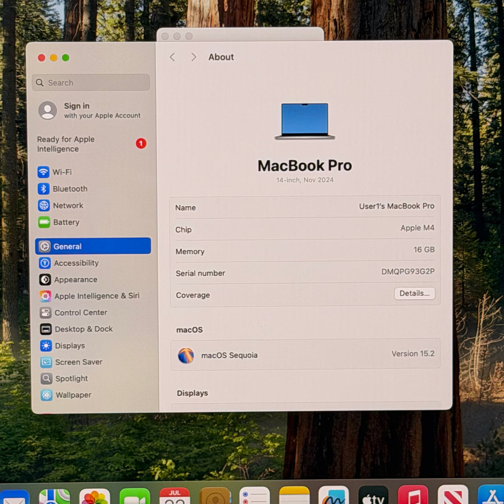 Apple MacBook Pro 14" M4 4.4GHz 16GB RAM 1TB SSD A3112 100%BH - OPEN BOX