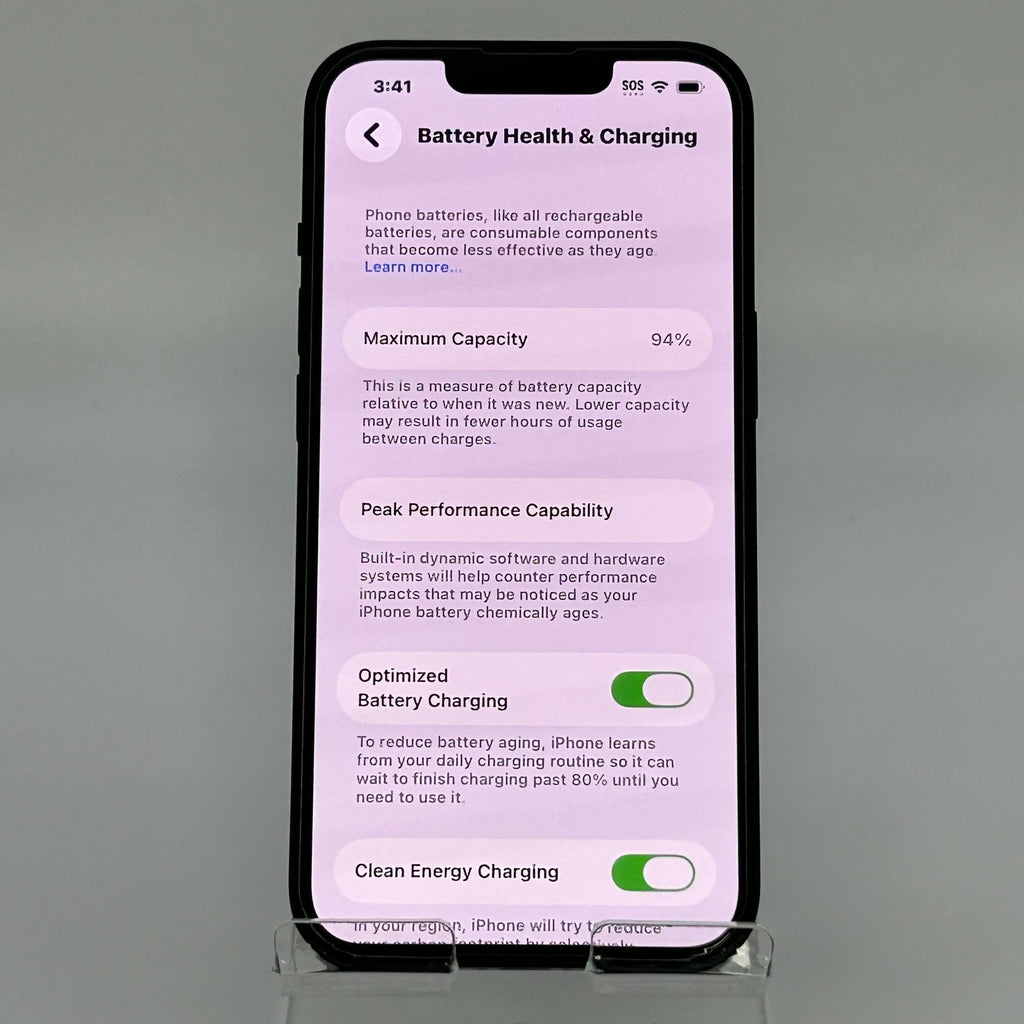 Apple iPhone 13 128GB Unlocked, Blue, MLMT3LL/A BH 94% Clean IMEI