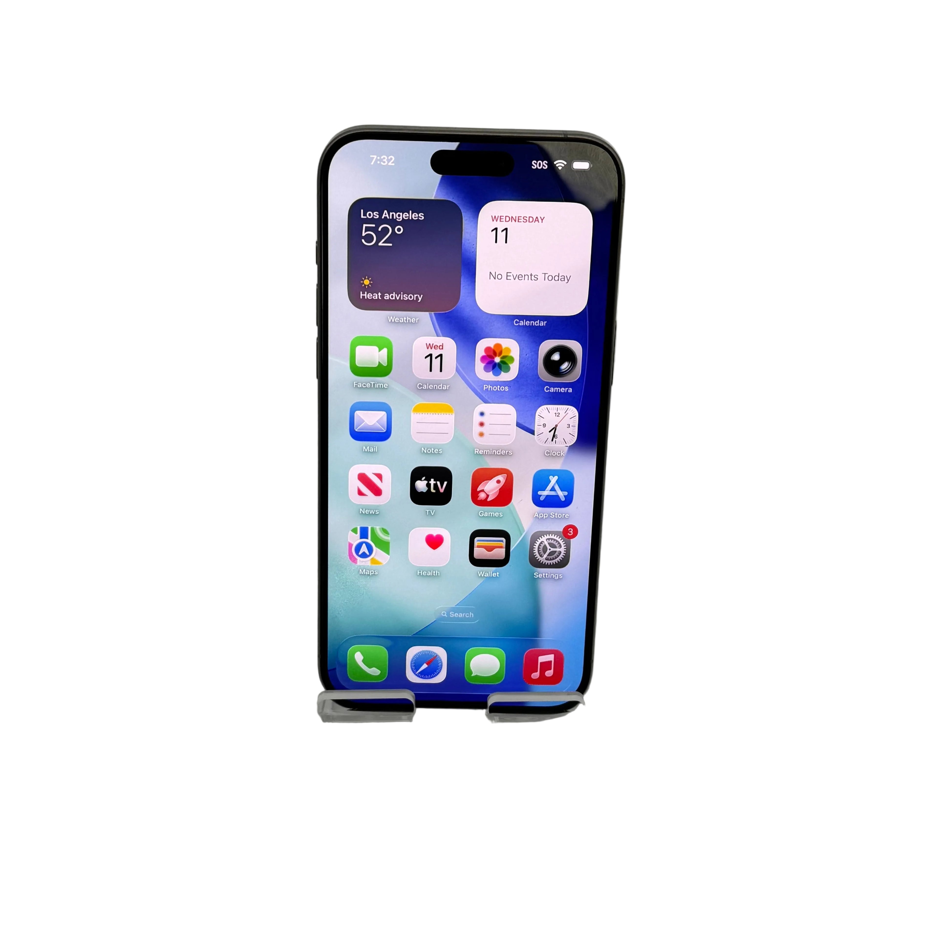 Unlocked  Apple iPhone 15 Pro Max MU683LL/A - 256GB Natural Titanium - Used