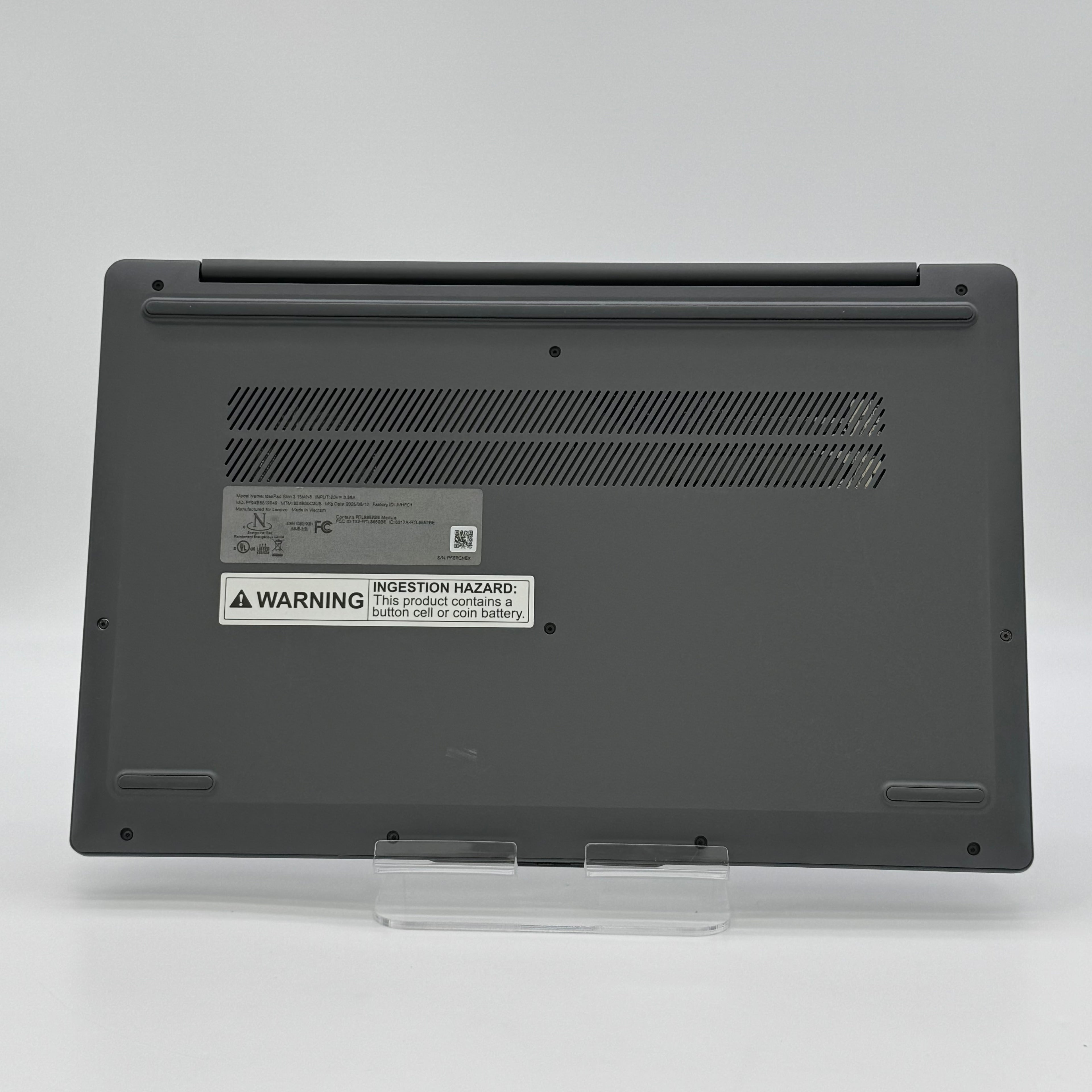 Lenovo Ideapad Slim 3 (15IAN8) 15.6 Screen 8GB RAM 128GB SSD Gray Laptop