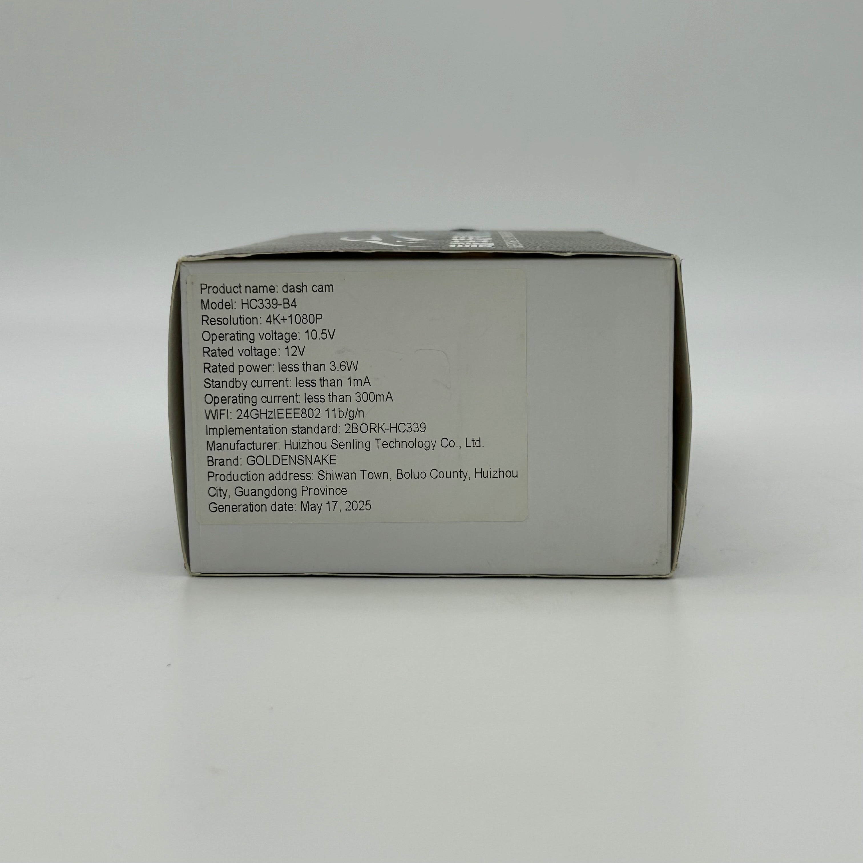 Golden Snake HC339-B4 Dash Cam