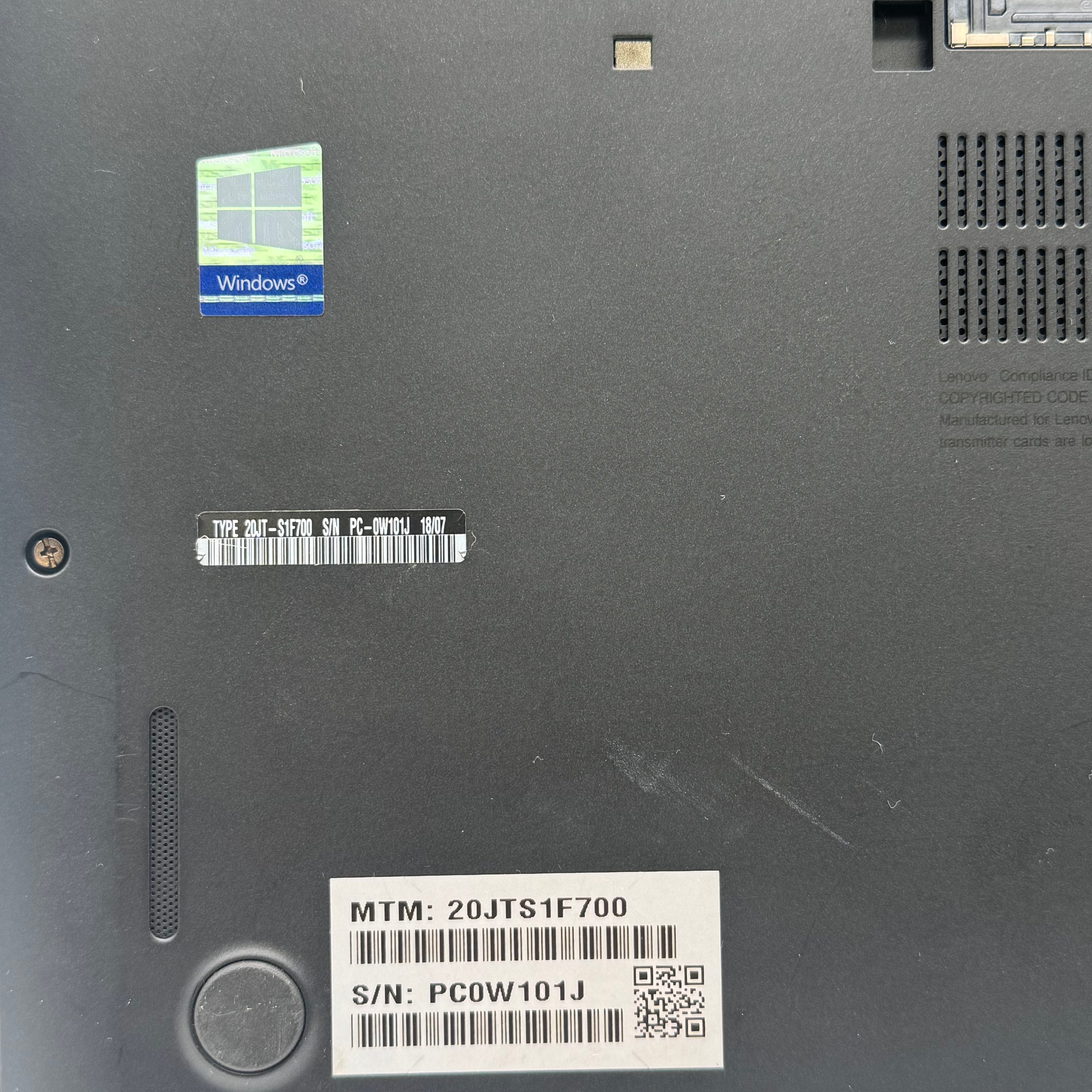 Lenovo ThinkPad T470s 13-inch Laptop - 12GB RAM 128GB SSD - Used