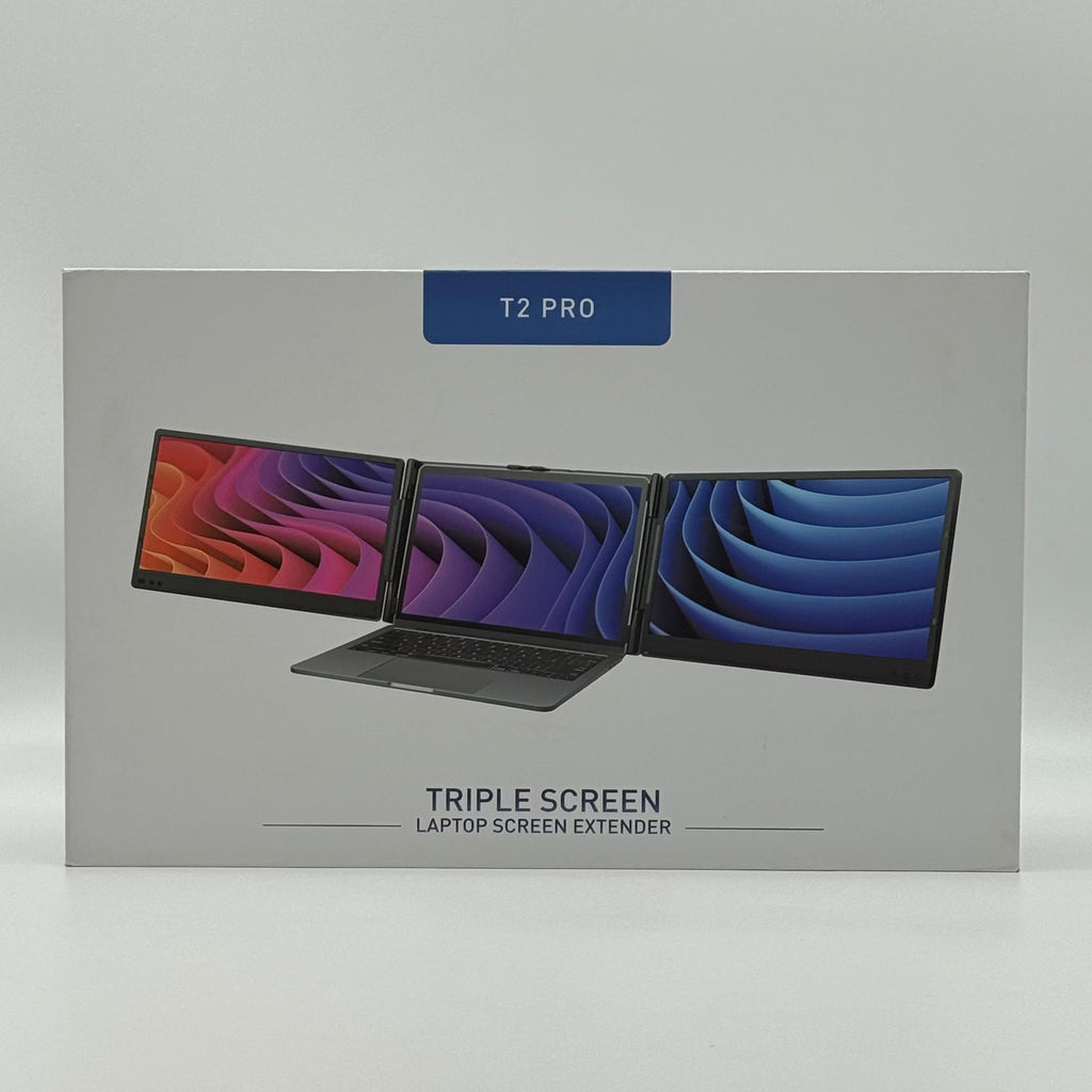 T2 Pro 14" Triple Screen Portable Laptop Extension Monitors - New Open Box
