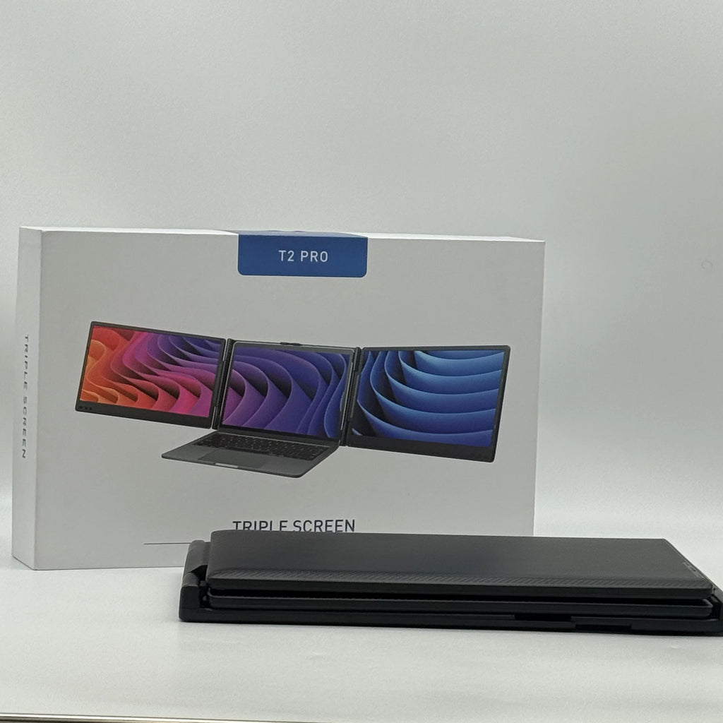 T2 Pro 14" Triple Screen Portable Laptop Extension Monitors - New Open Box