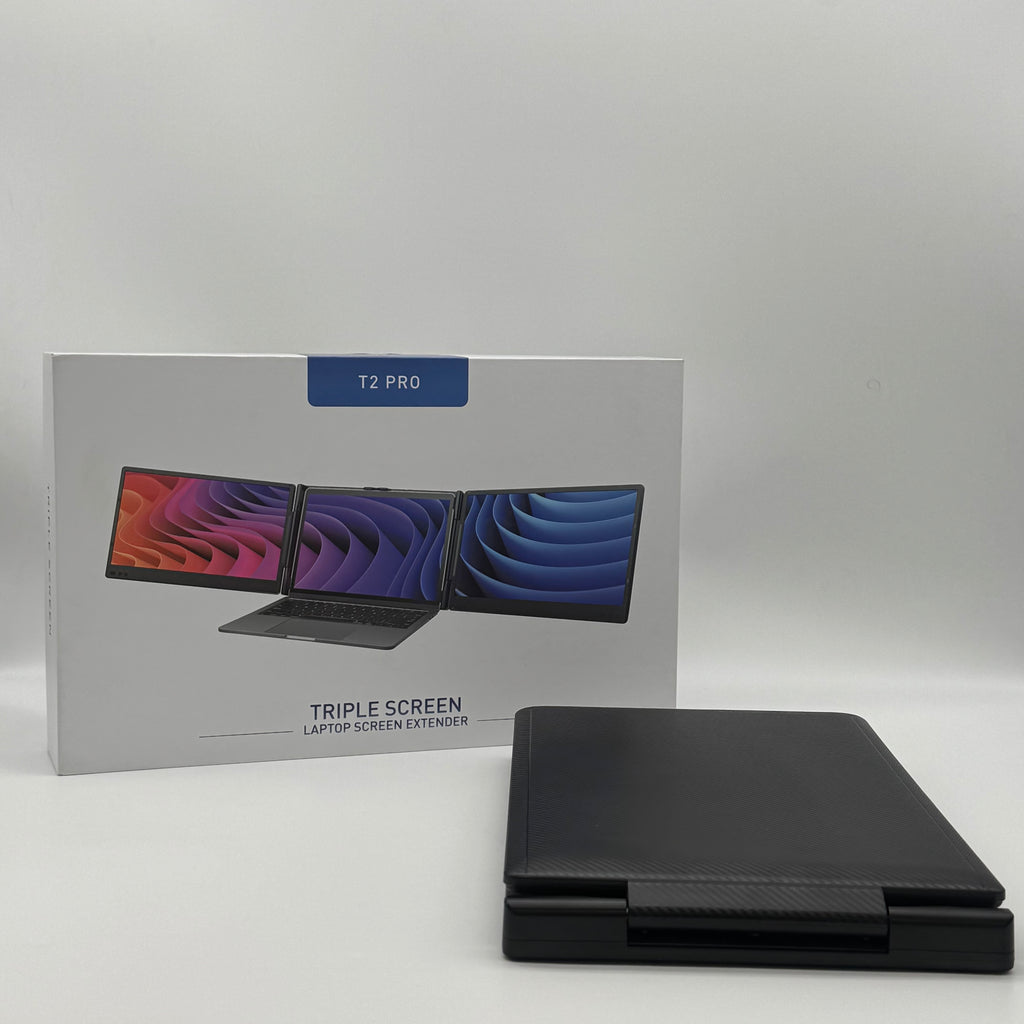 T2 Pro 14" Triple Screen Portable Laptop Extension Monitors - New Open Box