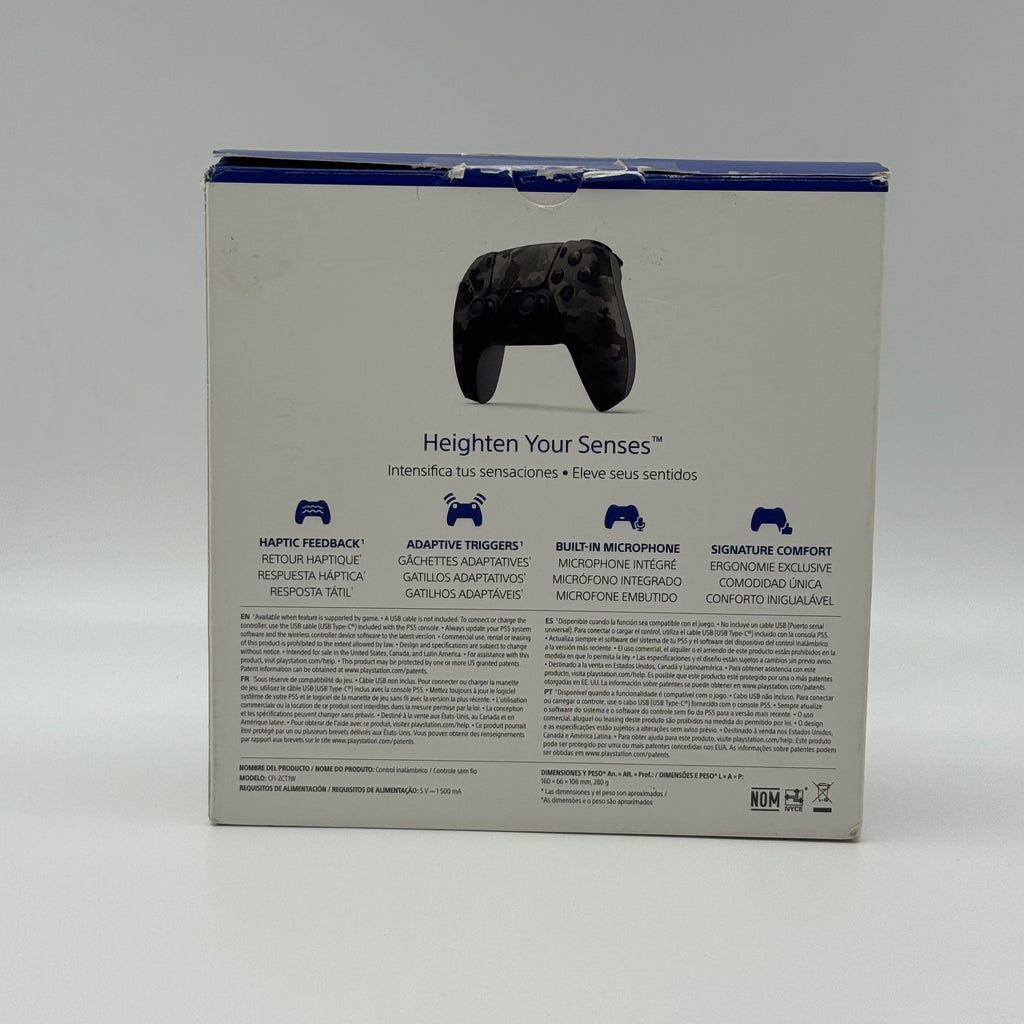 Sony PS5 CFI-ZCT1W Gray Camo Video Game Controller - New Open Box