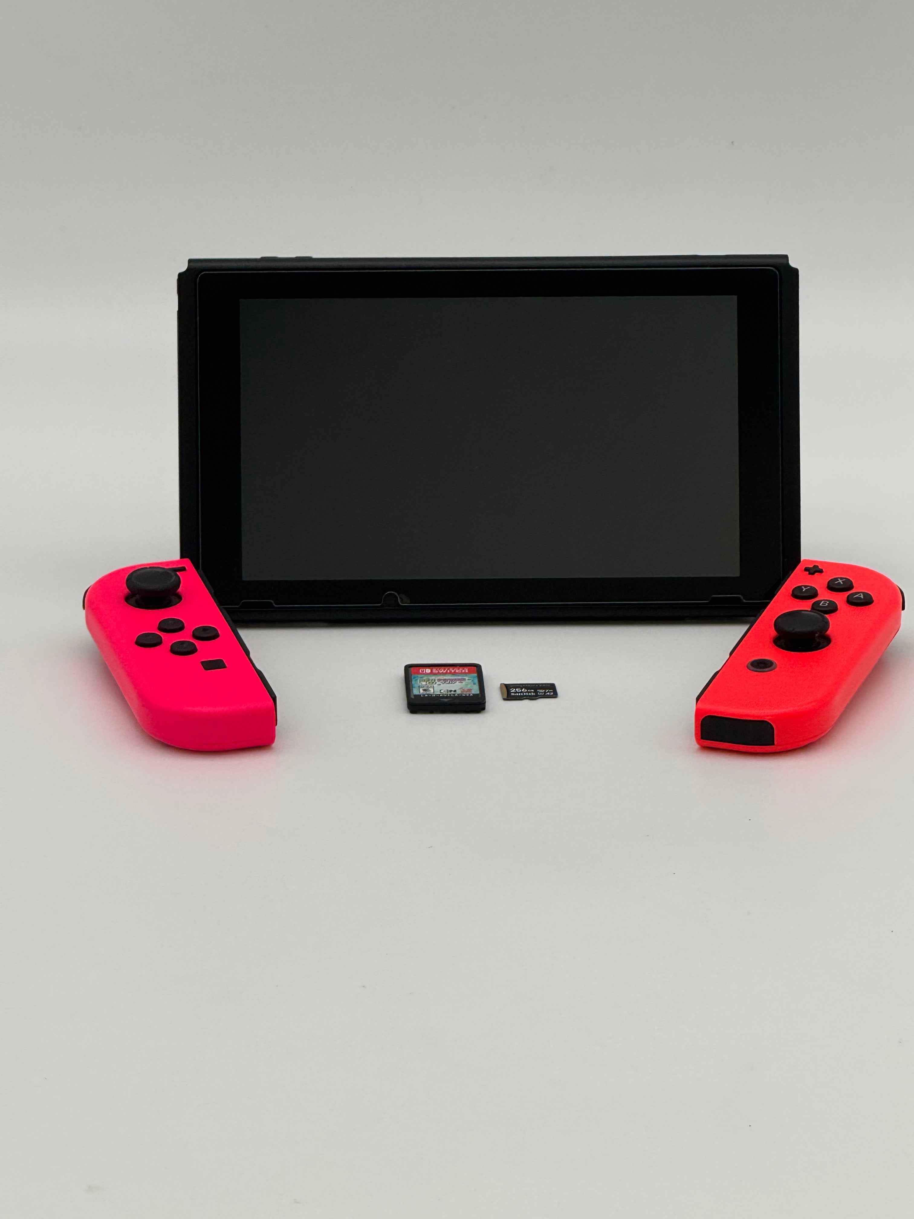 Nintendo Switch HAC-001(-01) 32GB Console with Joy‑Con w/ 64GB SD CARD, CASE & 1 GAME
