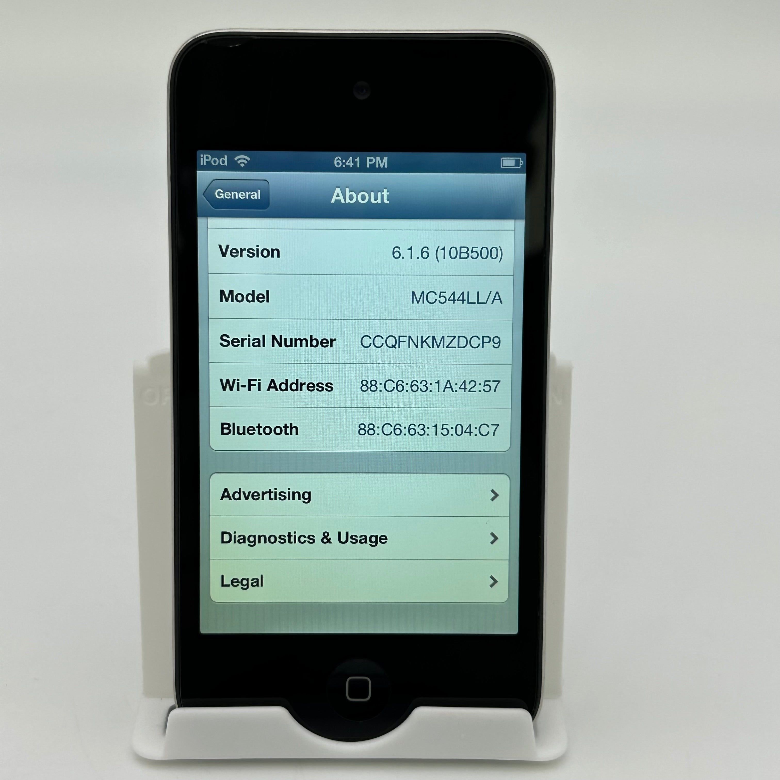 Apple iPod Touch A1367 4th Generation Black 32GB, Tested