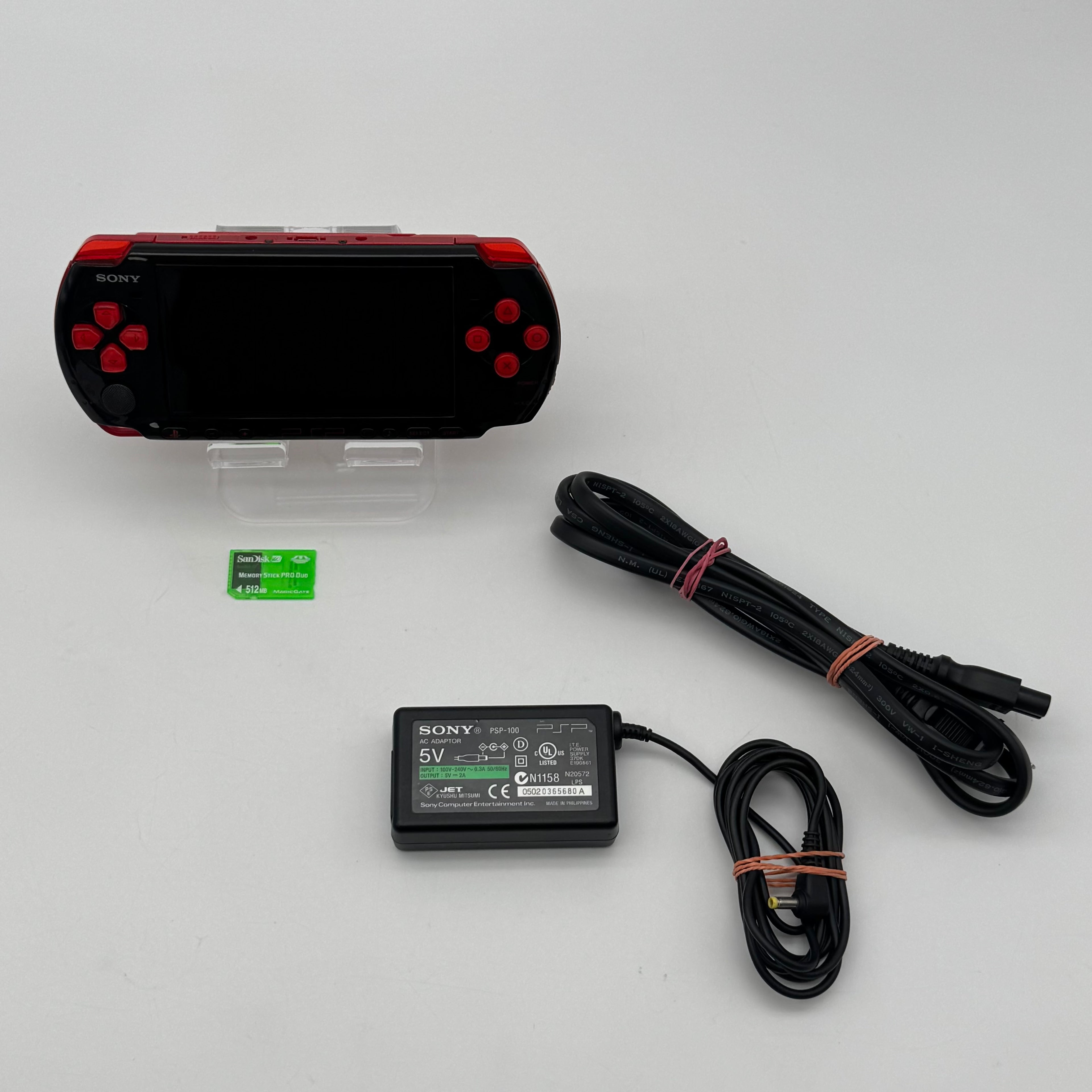 Sony PSP-3001 Black Handheld Console w/ Memory Card and 4 Games- Tested and Working