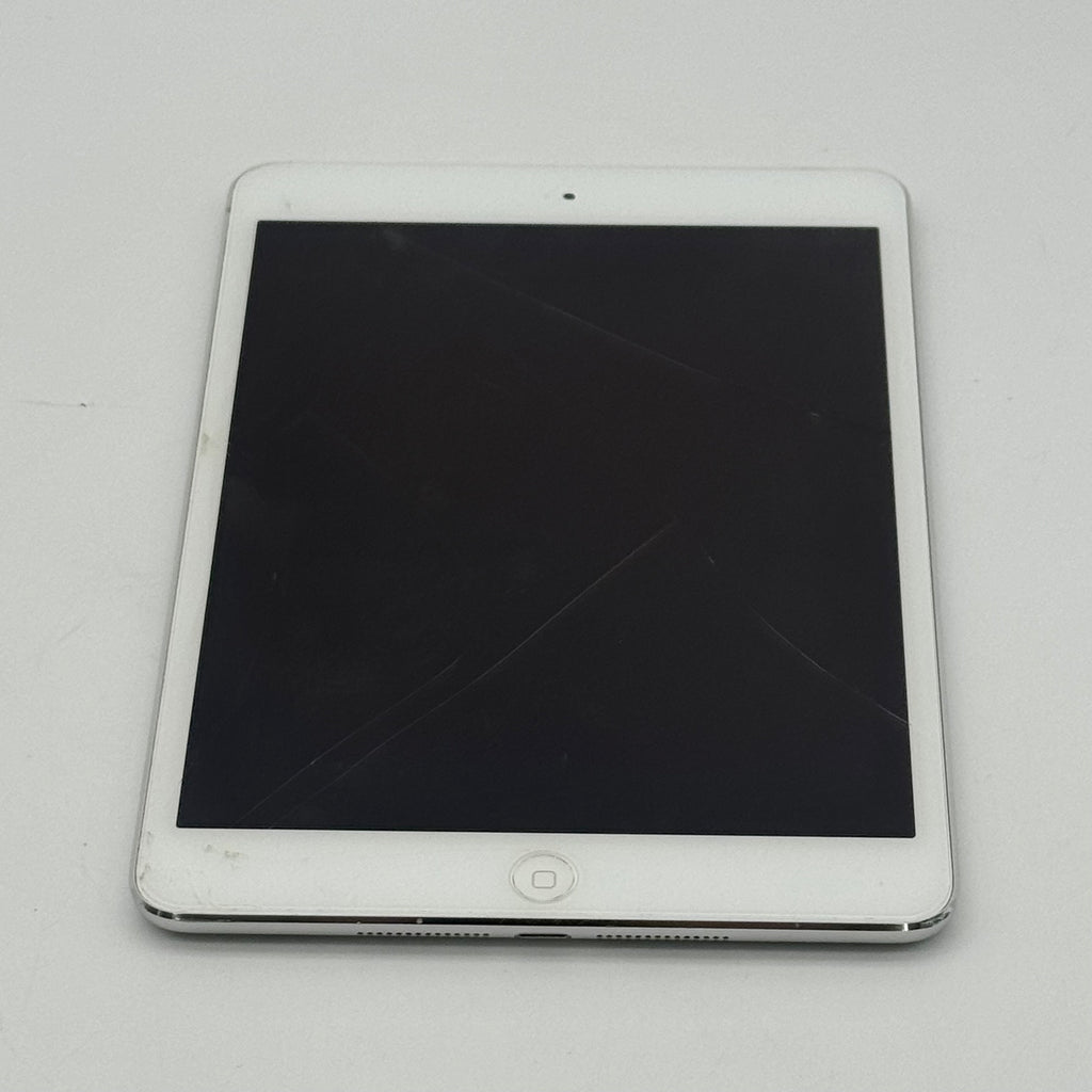 Apple iPad Mini 2nd Gen A1489 16GB WiFi Unlocked White - Fully Functional - Cracked Screen