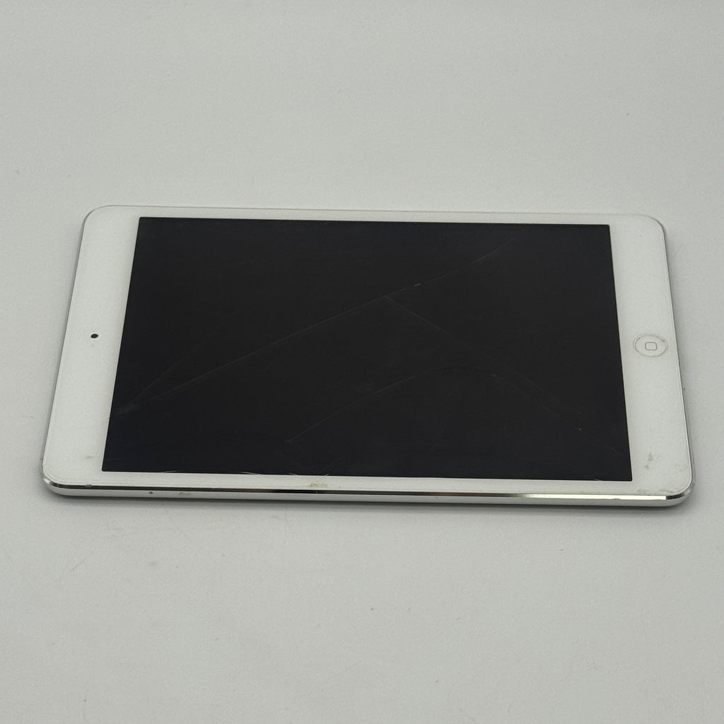 Apple iPad Mini 2nd Gen A1489 16GB WiFi Unlocked White - Fully Functional - Cracked Screen