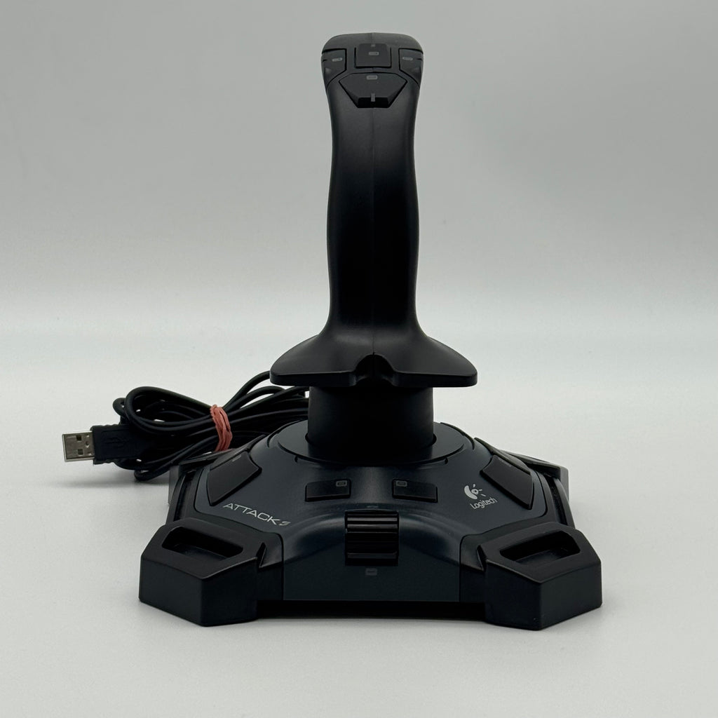 Logitech Attack 3 Gaming Joystick PC USB ATK3 Flight Stick Simulator - Open Box