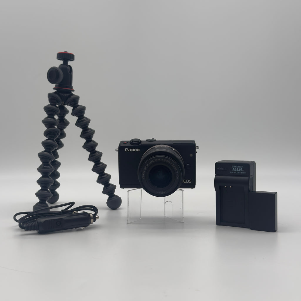Canon EOS M100 24.2MP Digital Camera (EF-M IS STM 15-45mm) with Tripod