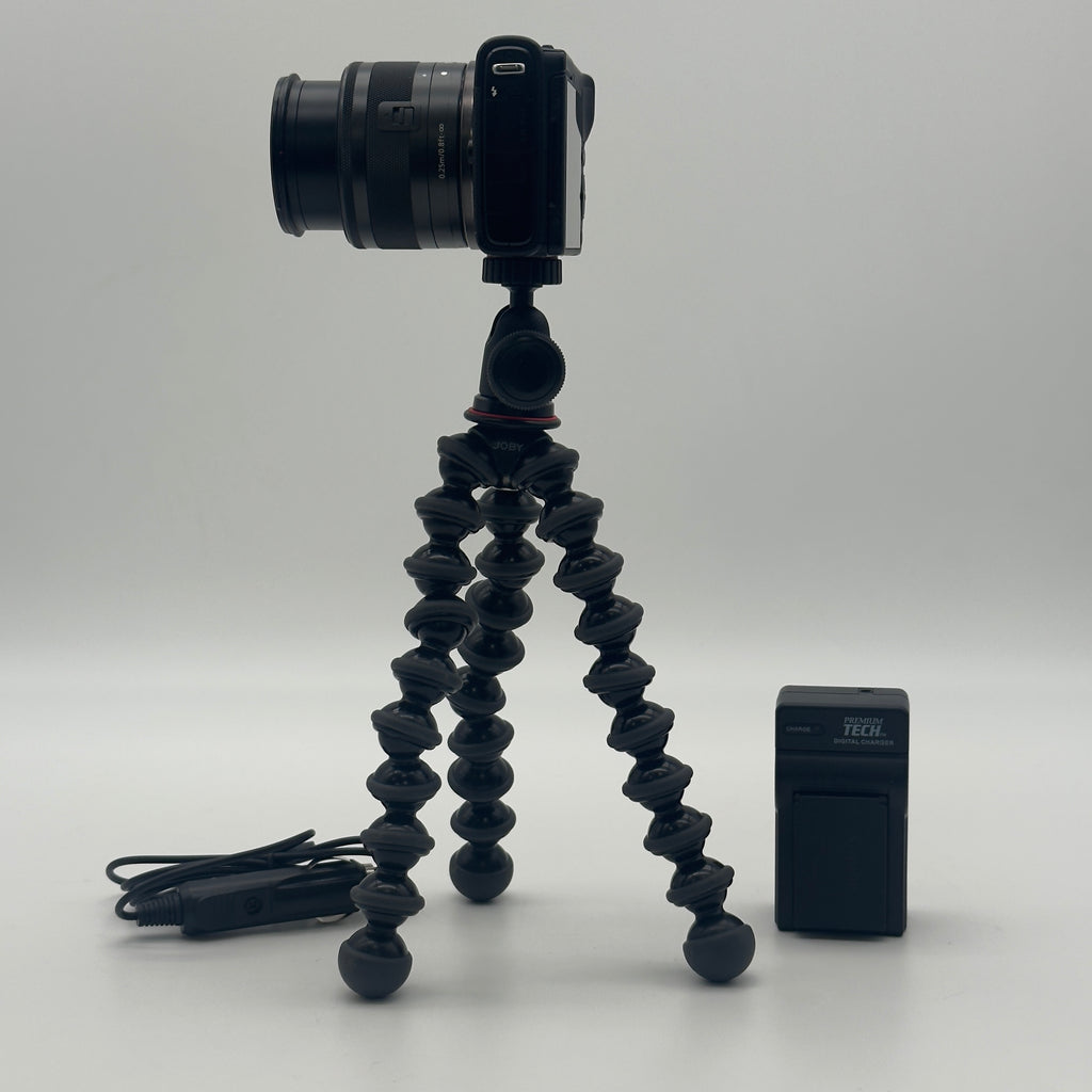 Canon EOS M100 24.2MP Digital Camera (EF-M IS STM 15-45mm) with Tripod