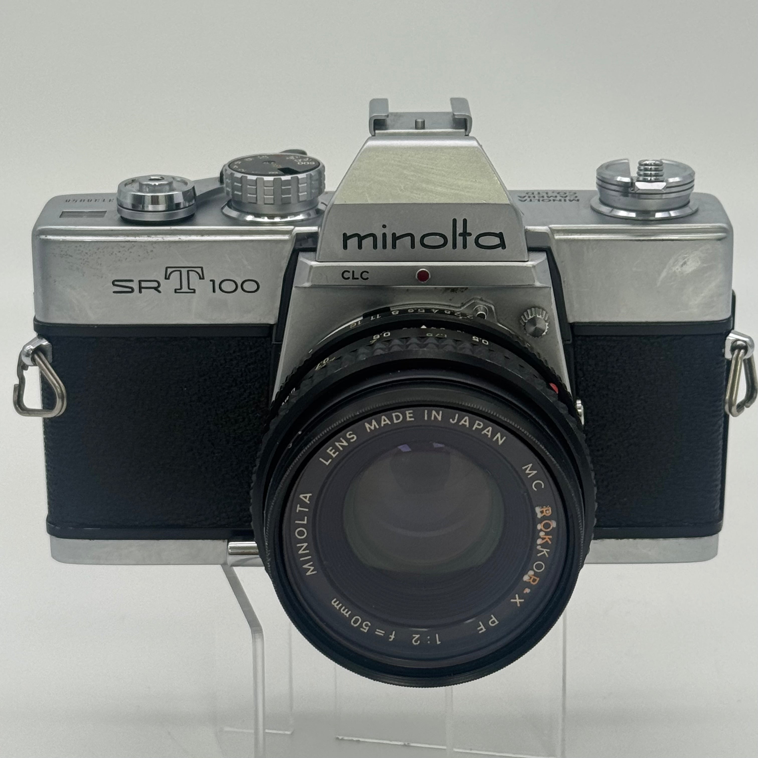 Minolta SRT 100 35mm SLR Film Camera with MC Rokkor-PF 1:1.9 f=55mm Lens