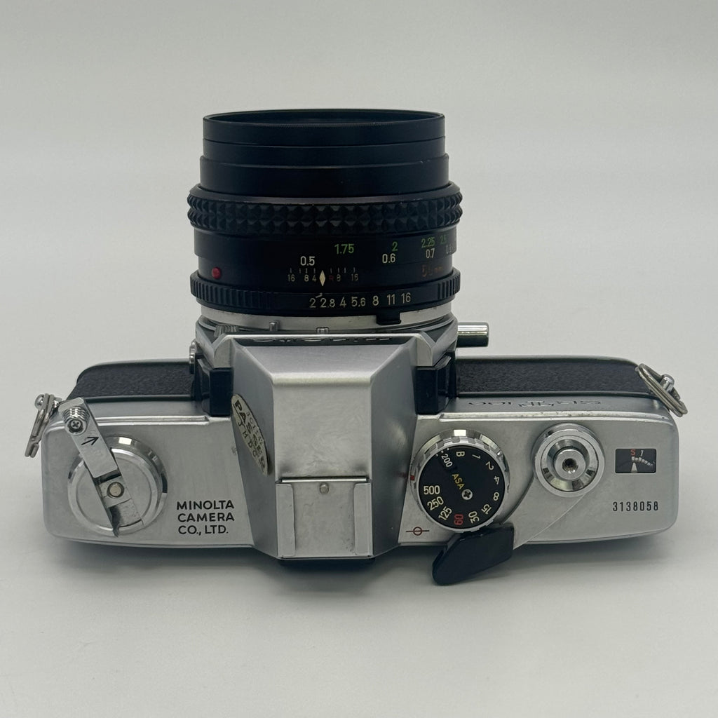 Minolta SRT 100 35mm SLR Film Camera with MC Rokkor-PF 1:1.9 f=55mm Lens