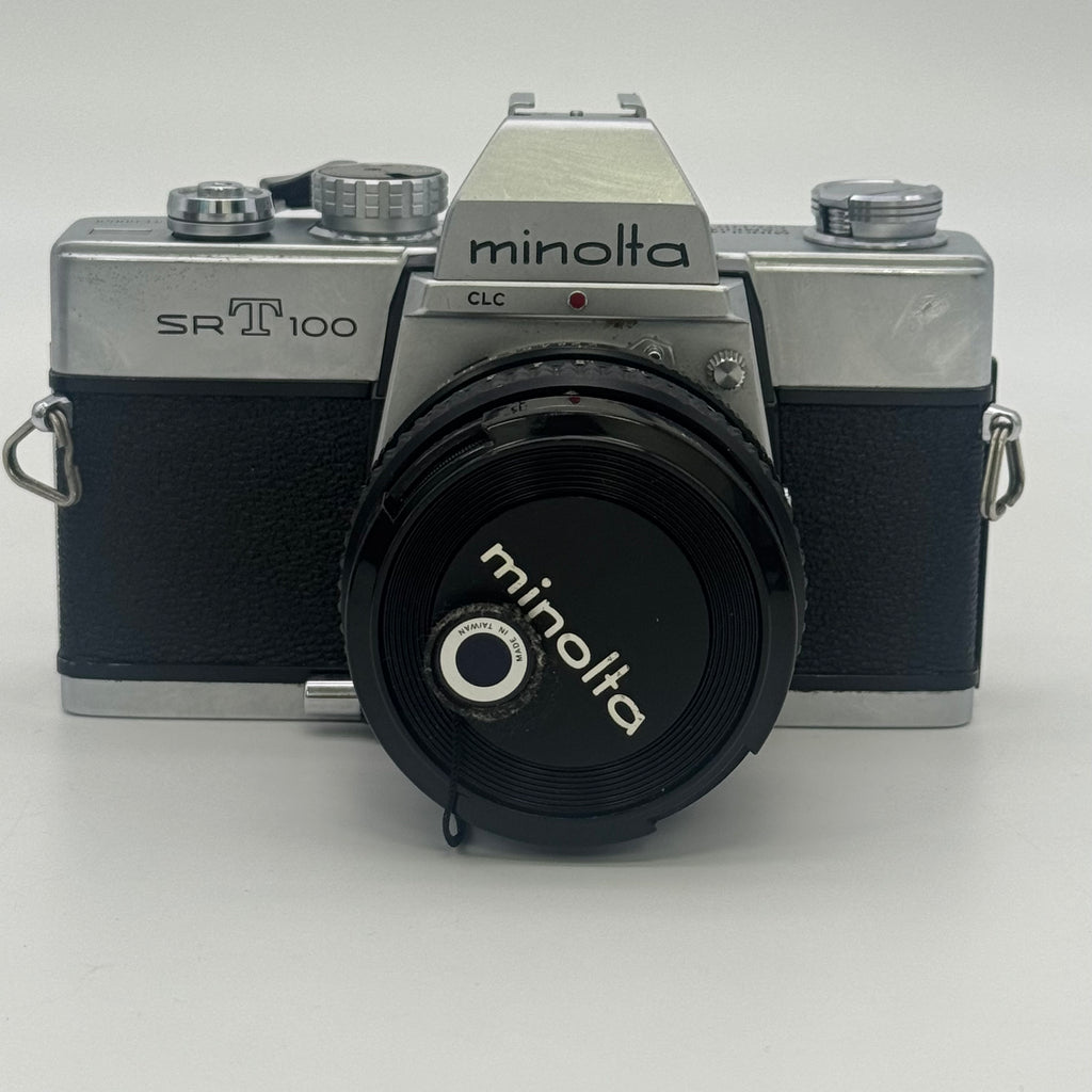 Minolta SRT 100 35mm SLR Film Camera with MC Rokkor-PF 1:1.9 f=55mm Lens