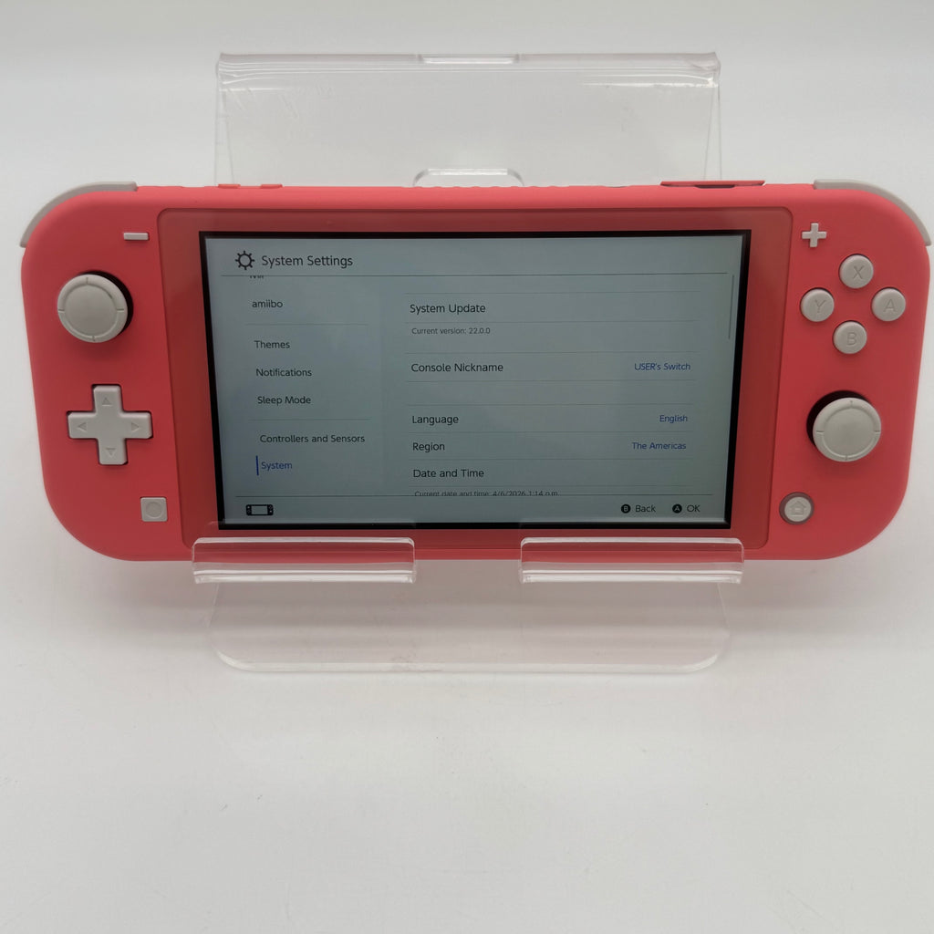 Nintendo Switch Lite Gaming Console - Coral 32GB - Excellent Condition