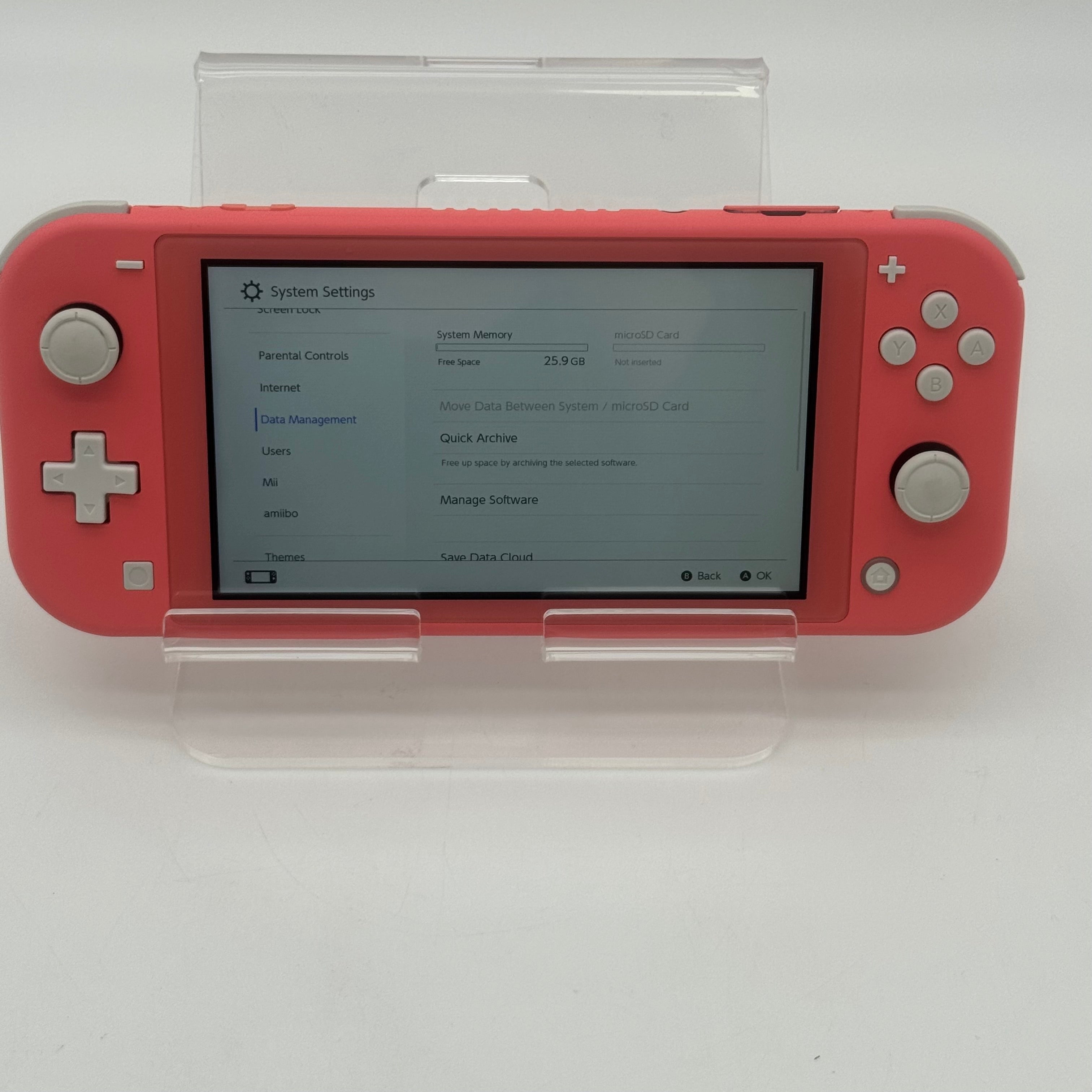 Nintendo Switch Lite Gaming Console - Coral 32GB - Excellent Condition
