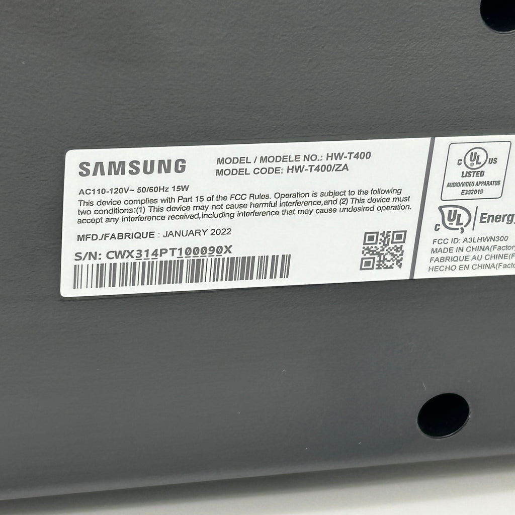 Samsung Soundbar HW T400 Speaker Subwoofer Dolby Audio